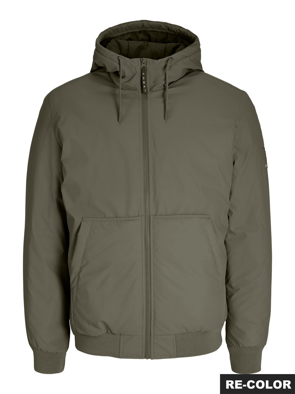 JCOFUSION PU BOMBER JACKET SN Olive