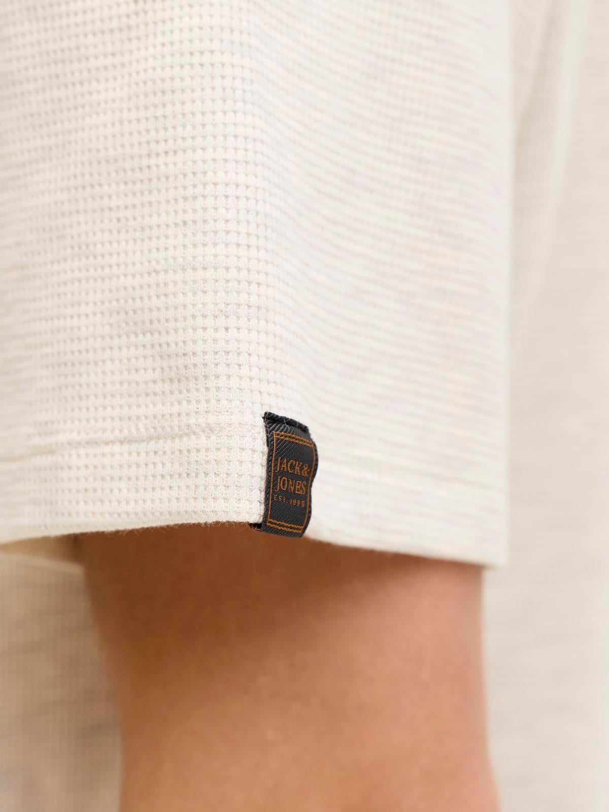 JJDAYTONA TEE SS CREW NECK SN Antique White