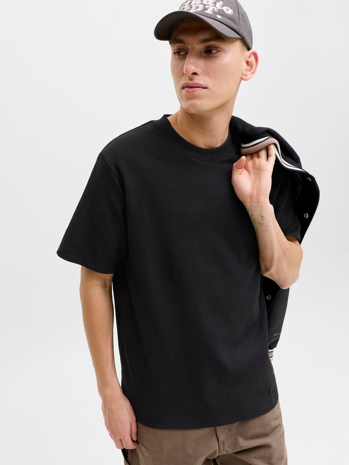 JJDAYTONA TEE SS CREW NECK SN Black