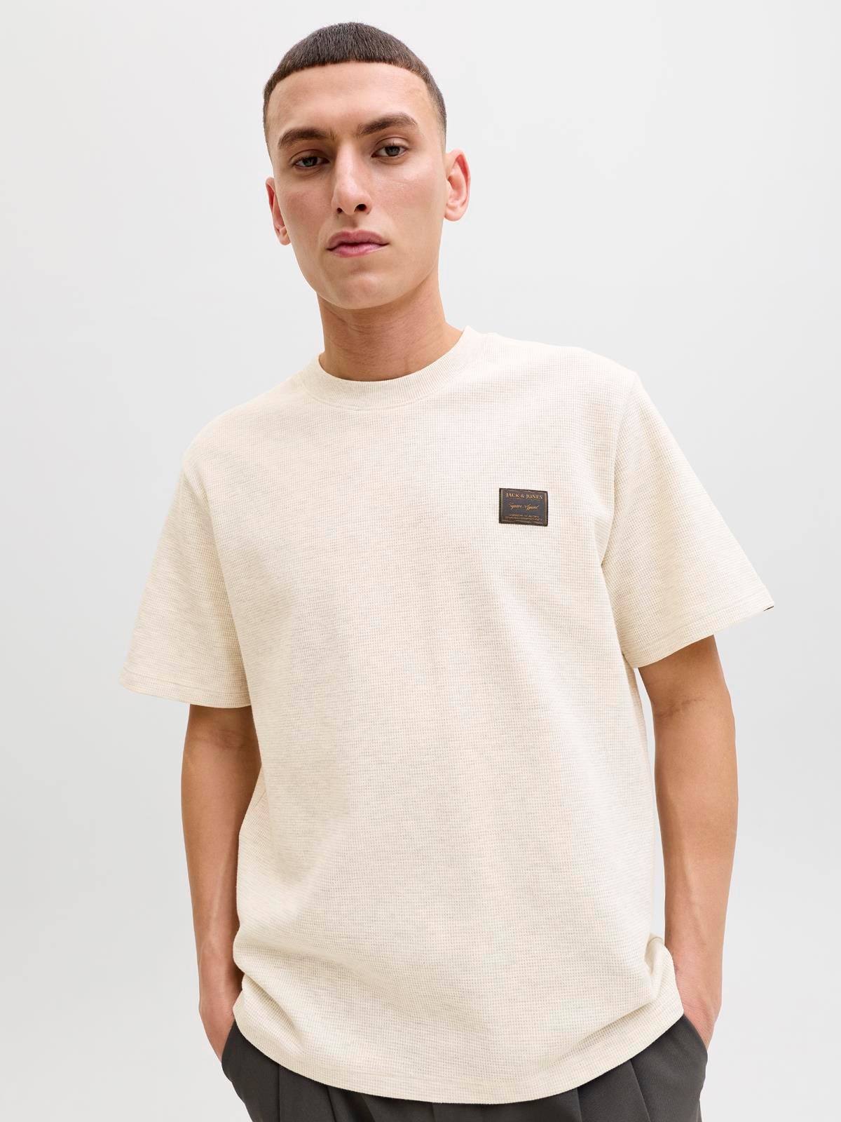 JJDAYTONA TEE SS CREW NECK SN Antique White
