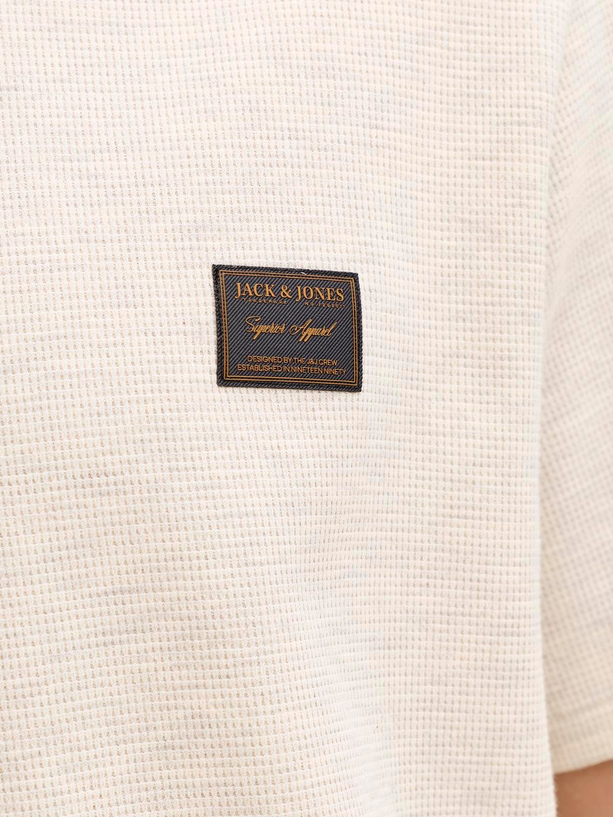 JJDAYTONA TEE SS CREW NECK SN Antique White