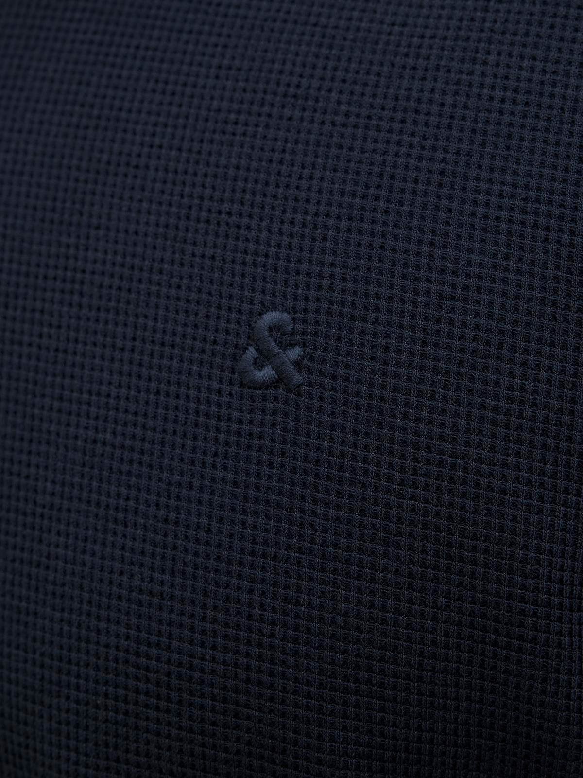 JJEAUSTIN ZIP POLO SS NOOS Navy