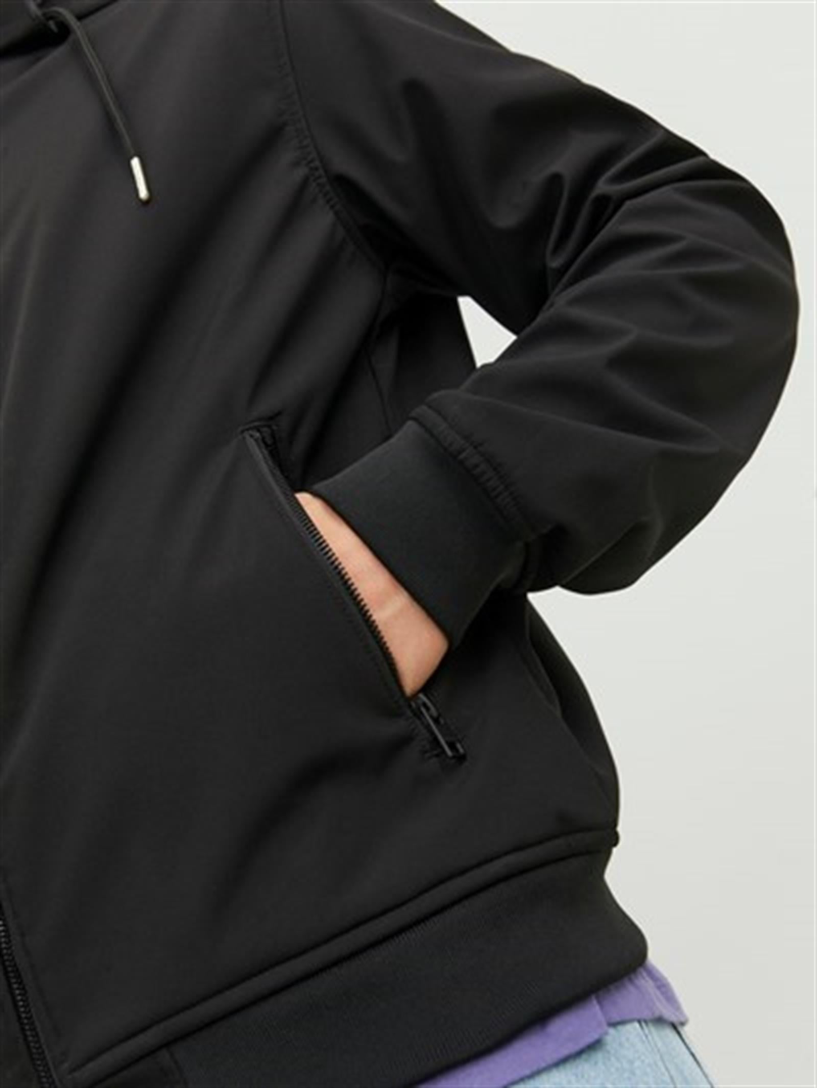 JJEBASIC SOFTSHELL HOOD NOOS Black