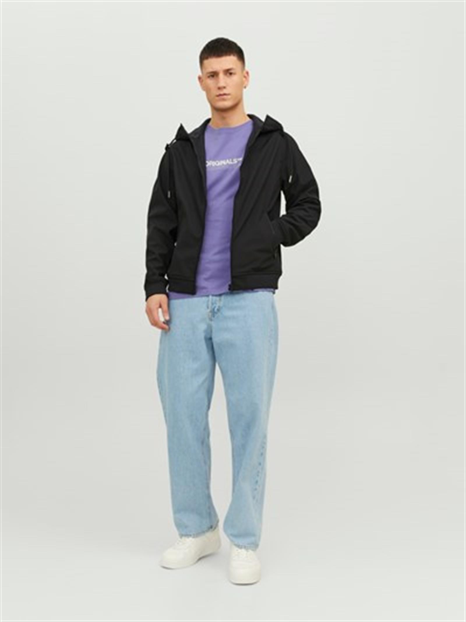 JJEBASIC SOFTSHELL HOOD NOOS Black