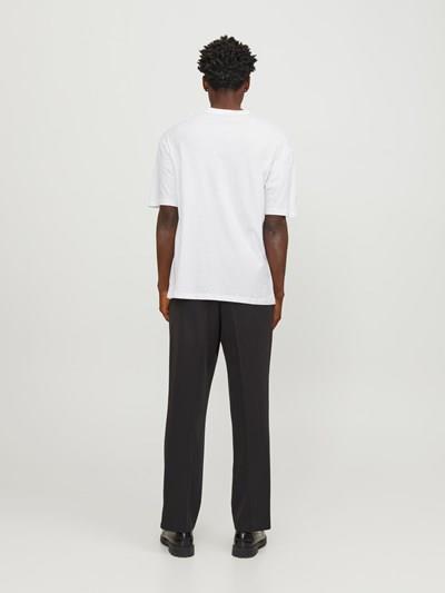 JJEBRADLEY TEE SS O-NECK NOOS White