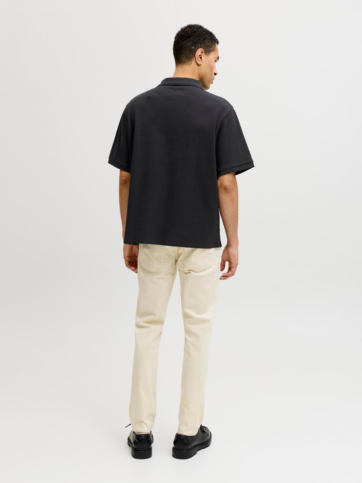 JJEHARRISON STRUCTURE POLO SS LN Black