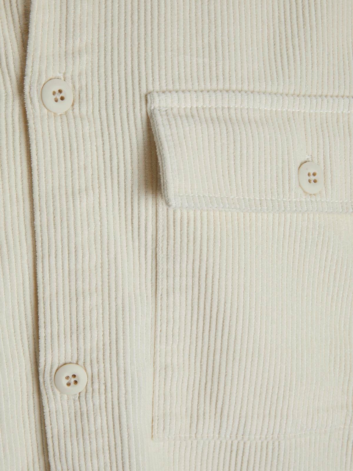 JJEPERFECT CORDUROY OVERSHIRT LS SN Antique White
