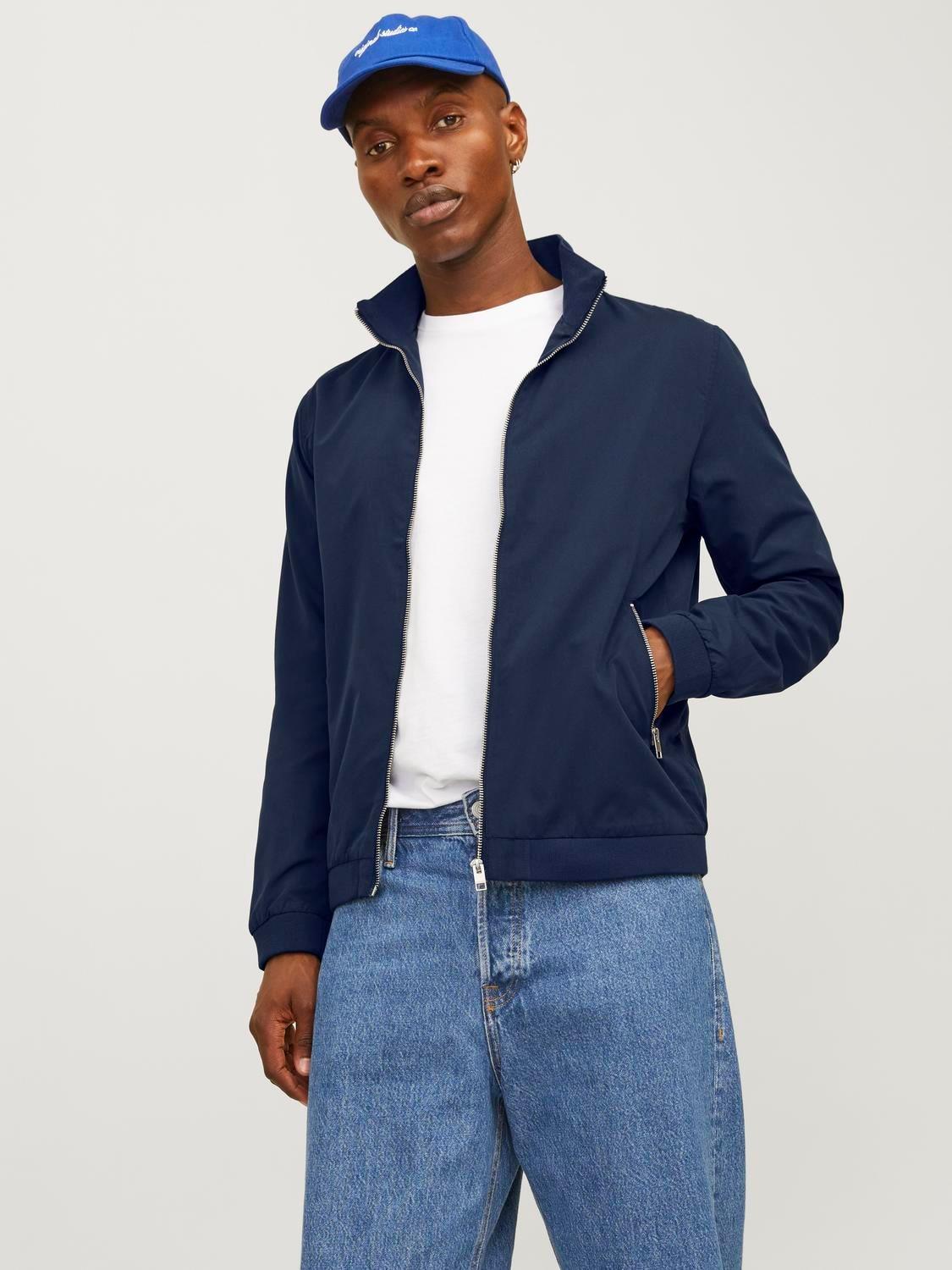 JJERUSH HARRINGTON BOMBER NOOS Navy