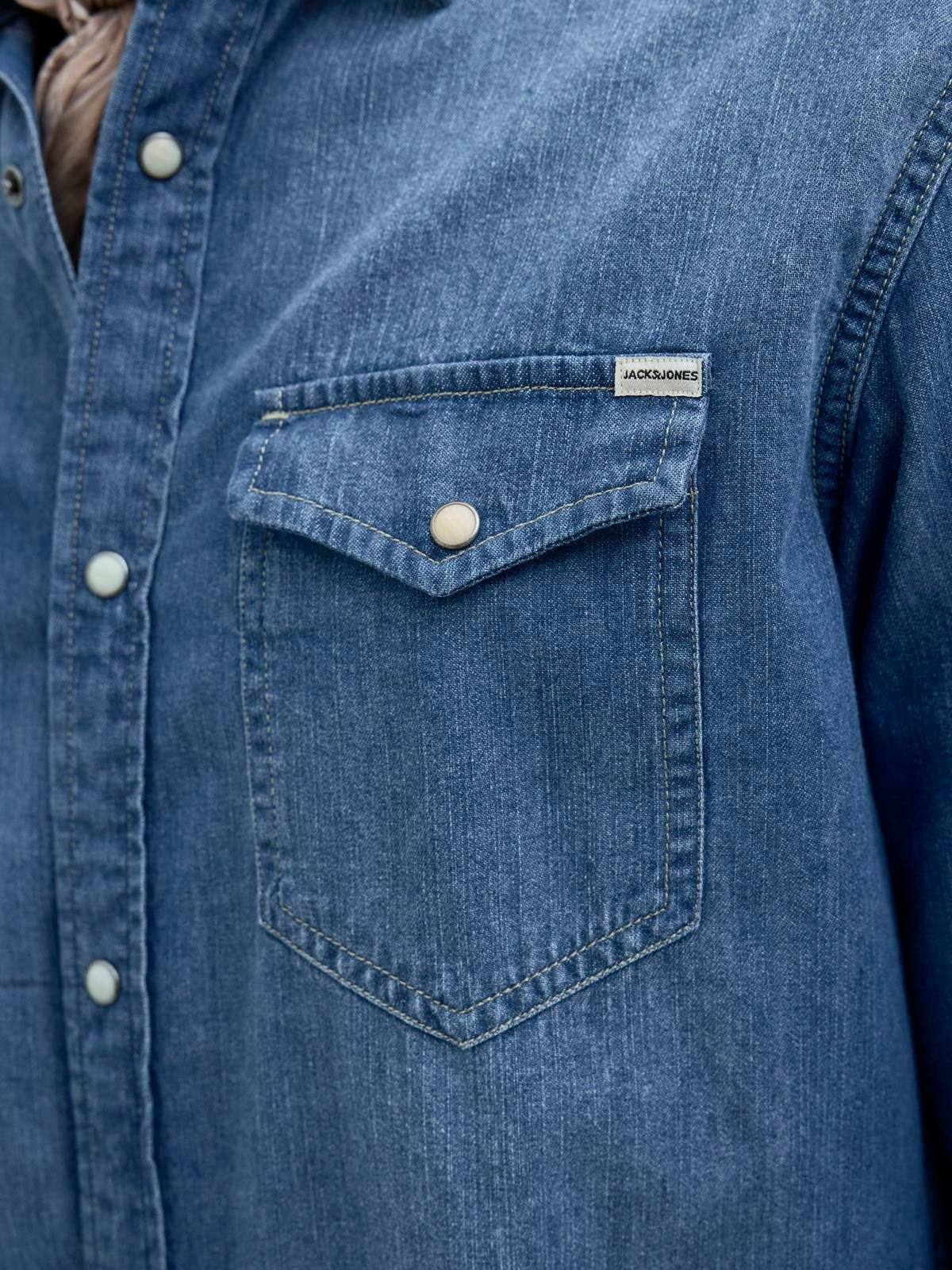 JJESHERIDAN SHIRT L/S NOOS BLUE