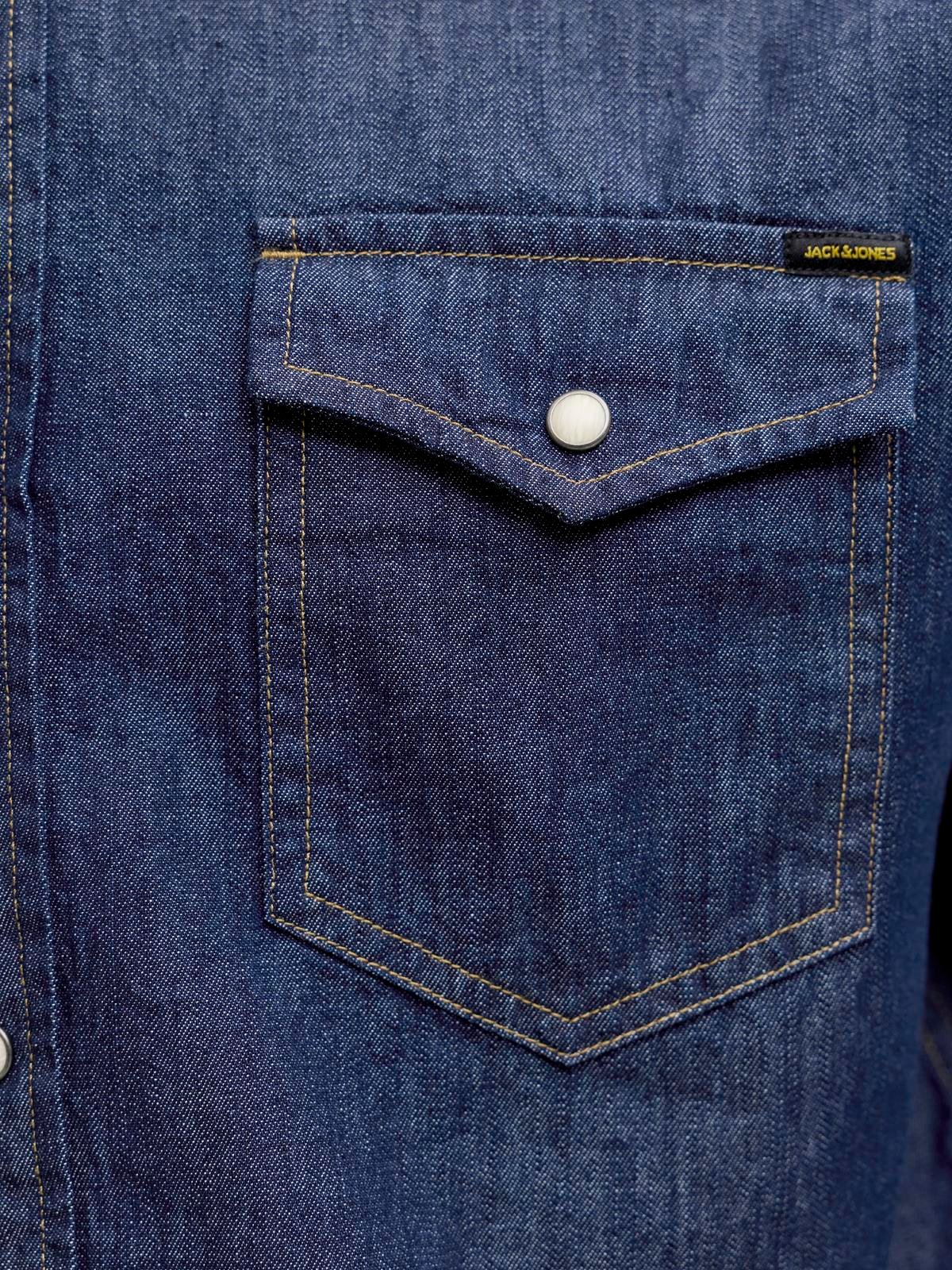 JJESHERIDAN SHIRT L/S NOOS Dark Denim