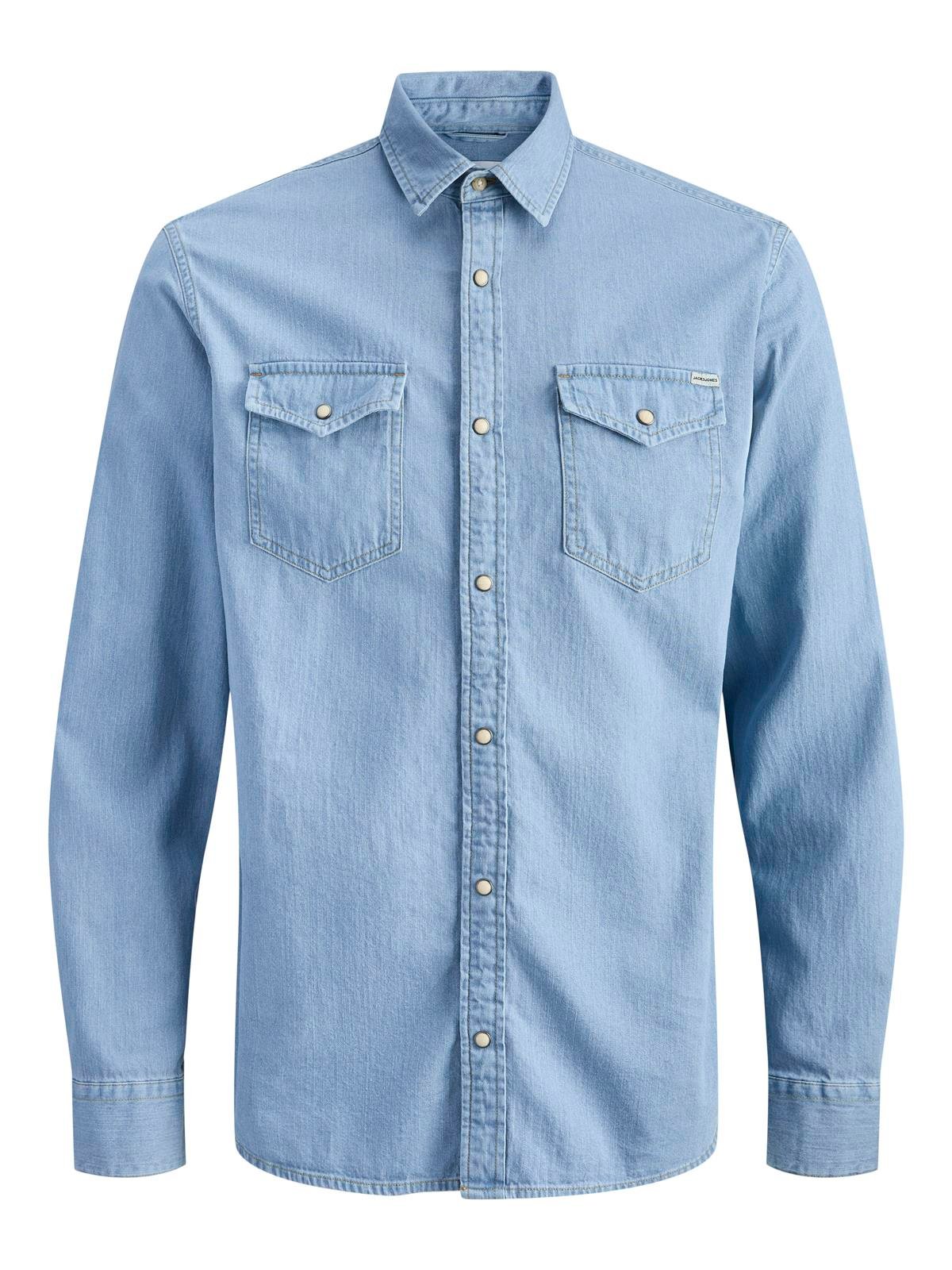 JJESHERIDAN SHIRT L/S NOOS Light Blue