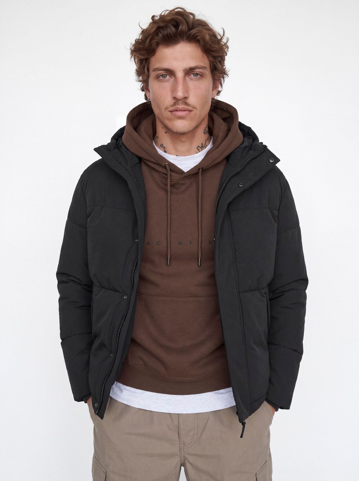 JJESOHO PUFFER HOOD AW26 SN Black