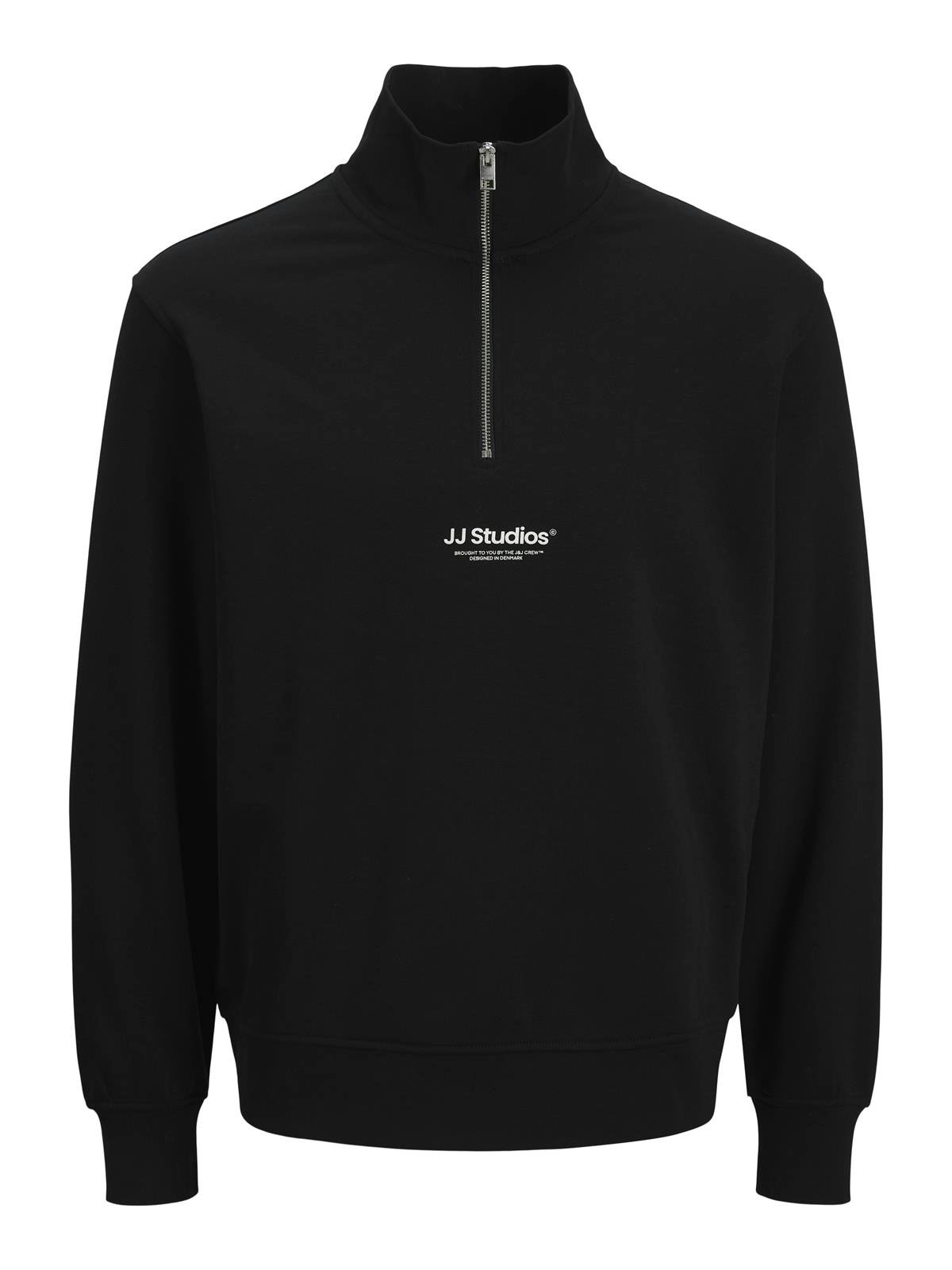 JJESOHO SWEAT QUARTER ZIP HN NOOS Black
