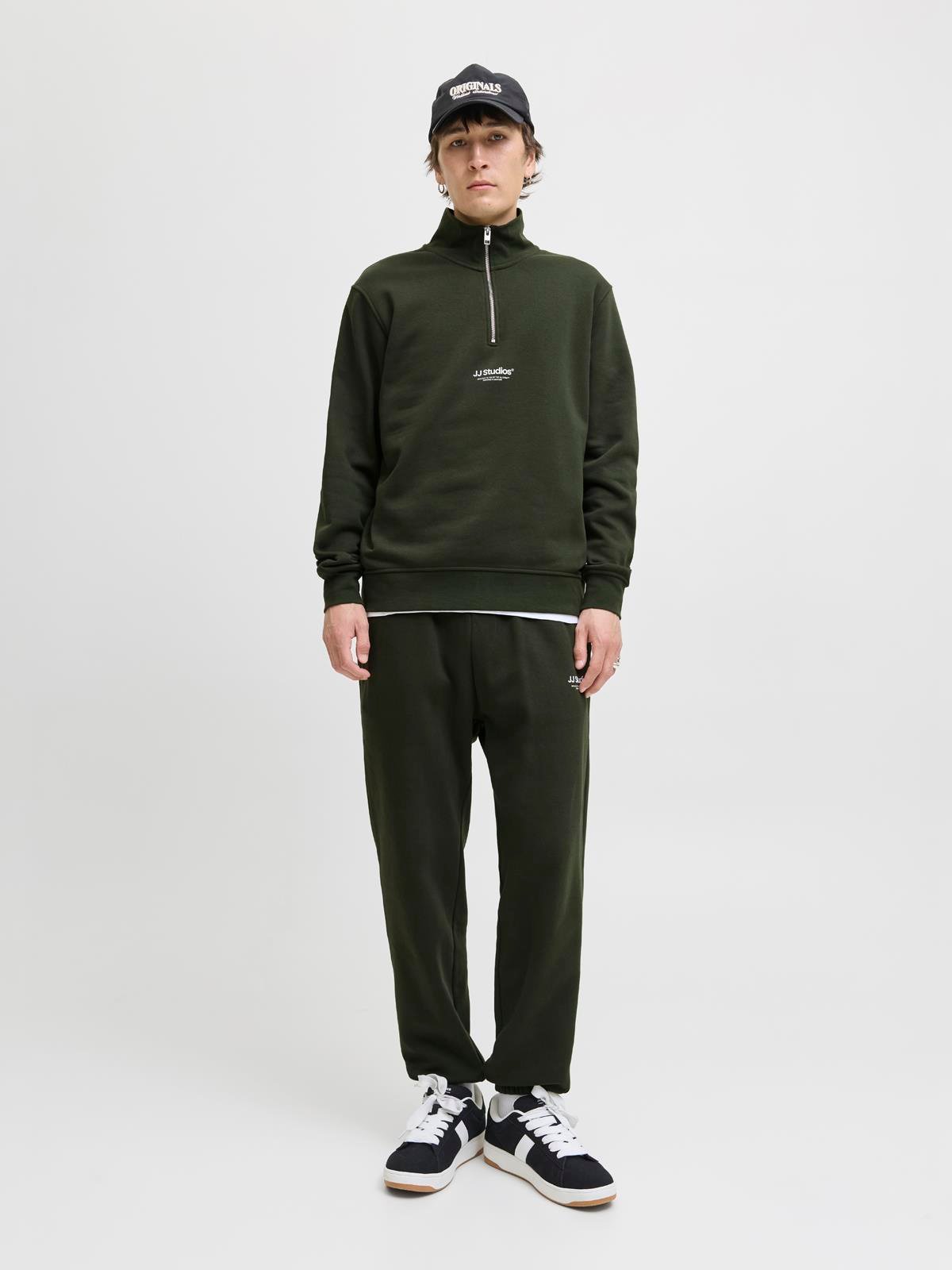 JJESOHO SWEAT QUARTER ZIP HN NOOS Duffel Bag