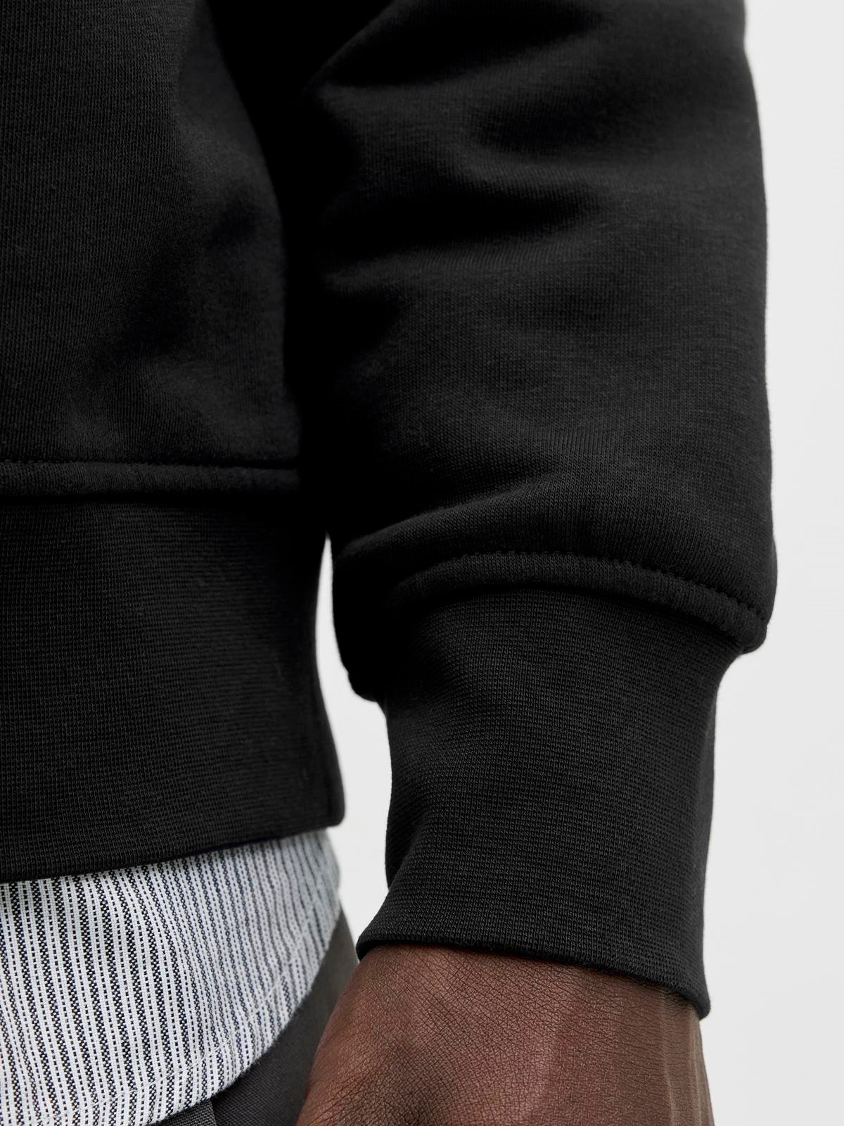 JJESOHO SWEAT QUARTER ZIP HN NOOS Black