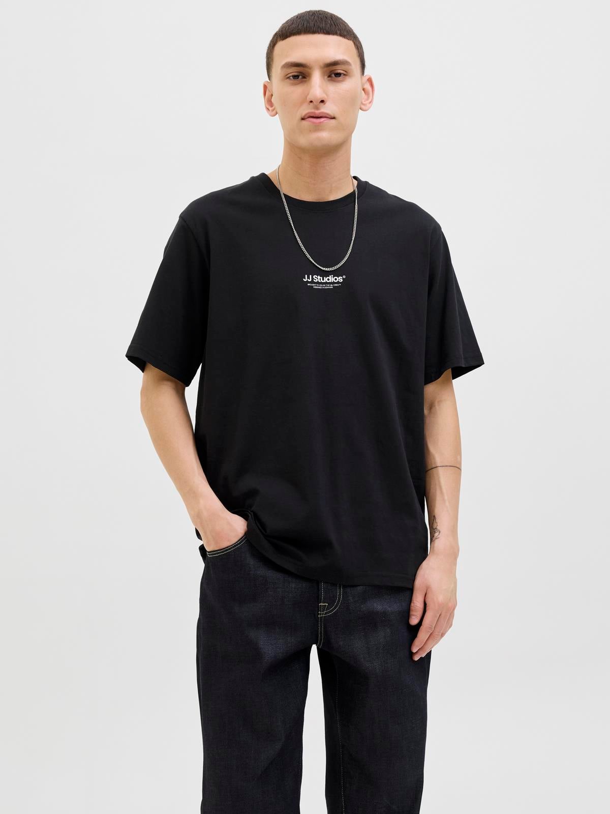 JJESOHO TEE SS CREW NECK NOOS Black