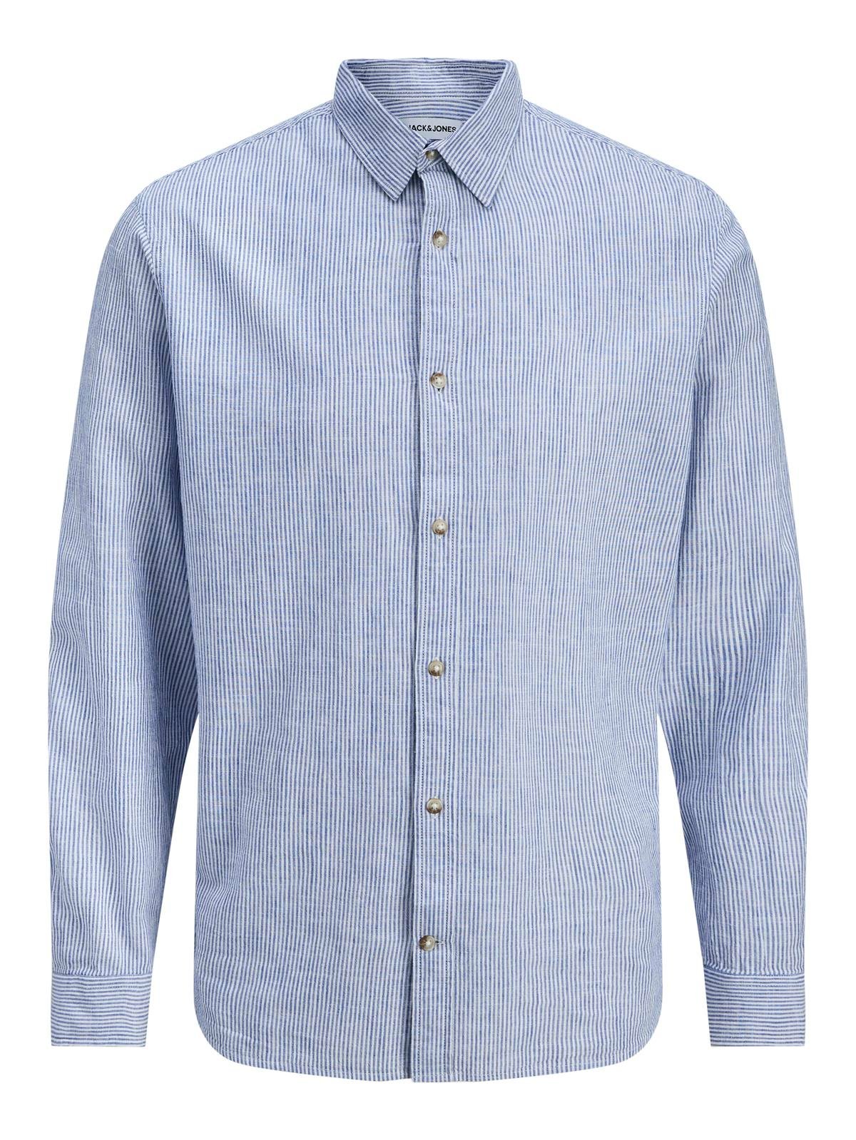 JJESUMMER LINEN BLEND SHIRT L/S SN Infinity