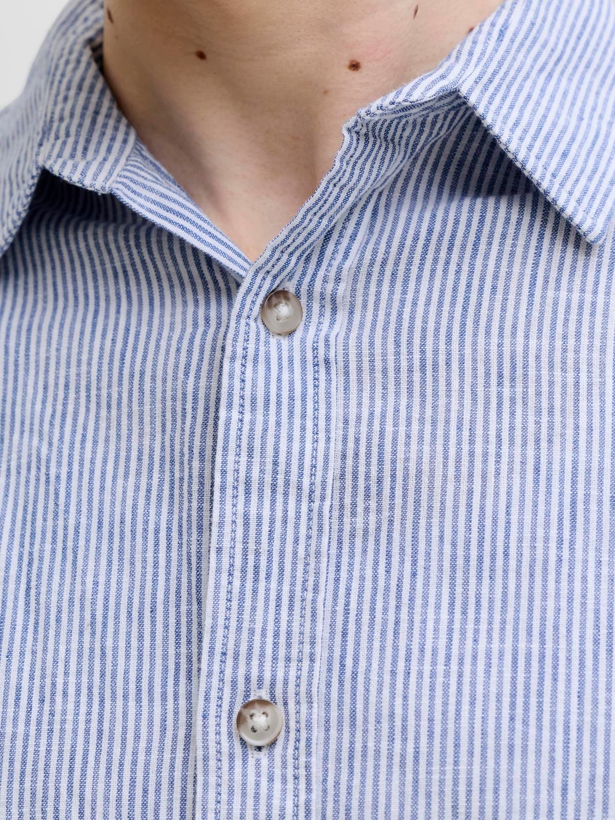 JJESUMMER LINEN BLEND SHIRT L/S SN Infinity