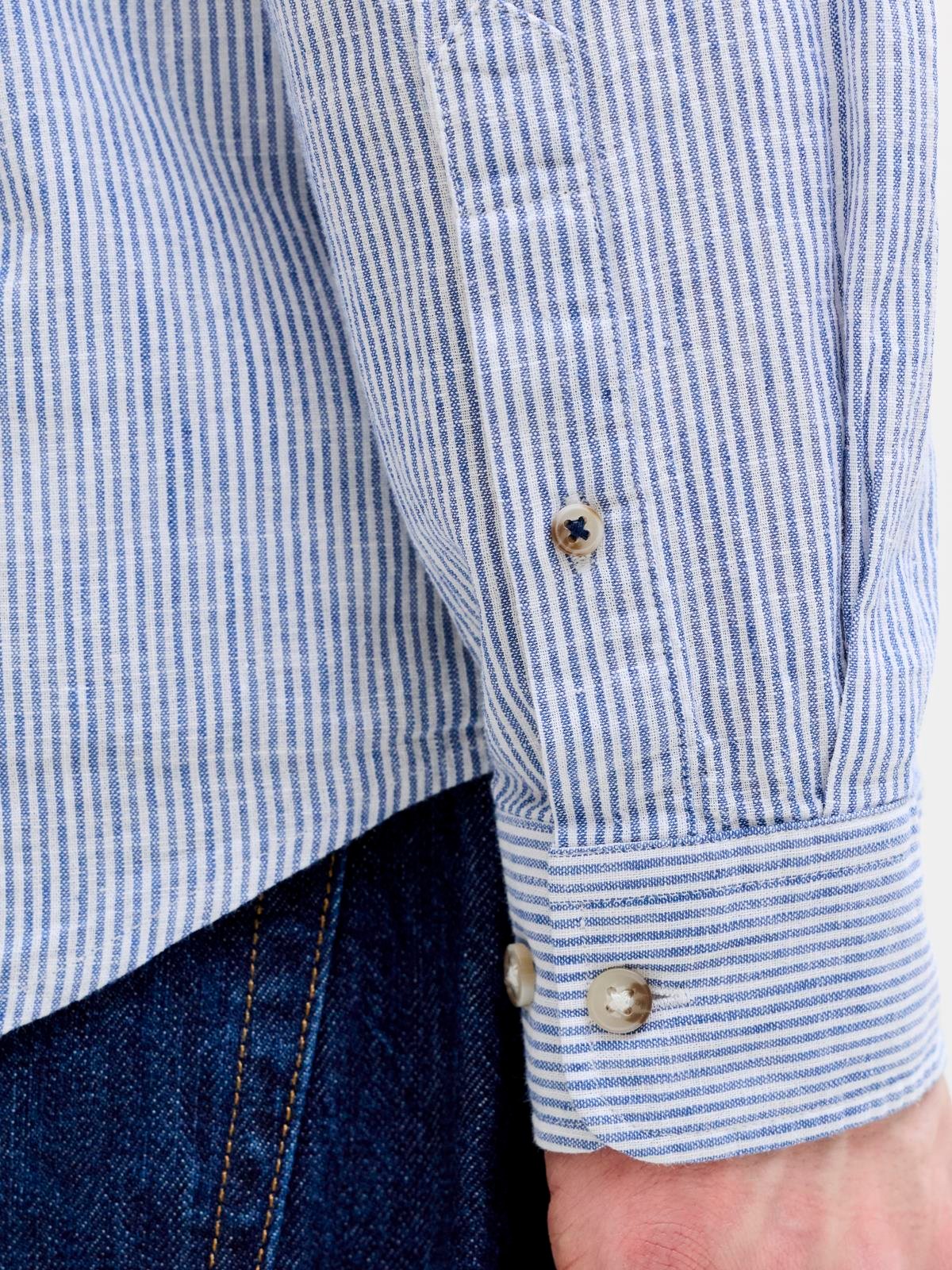 JJESUMMER LINEN BLEND SHIRT L/S SN Infinity