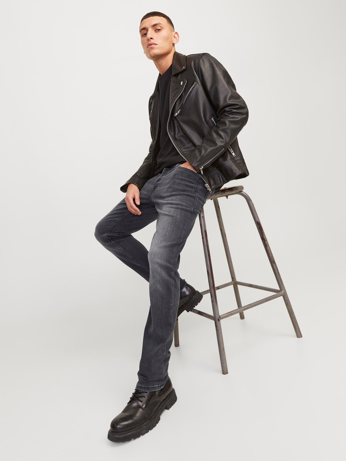 JJIGLENN JJORIGINAL CB 817 NOOS Black Denim