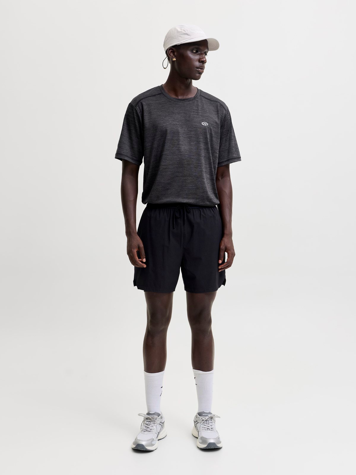 JJSFLUX MELANGE T-SHIRT Black