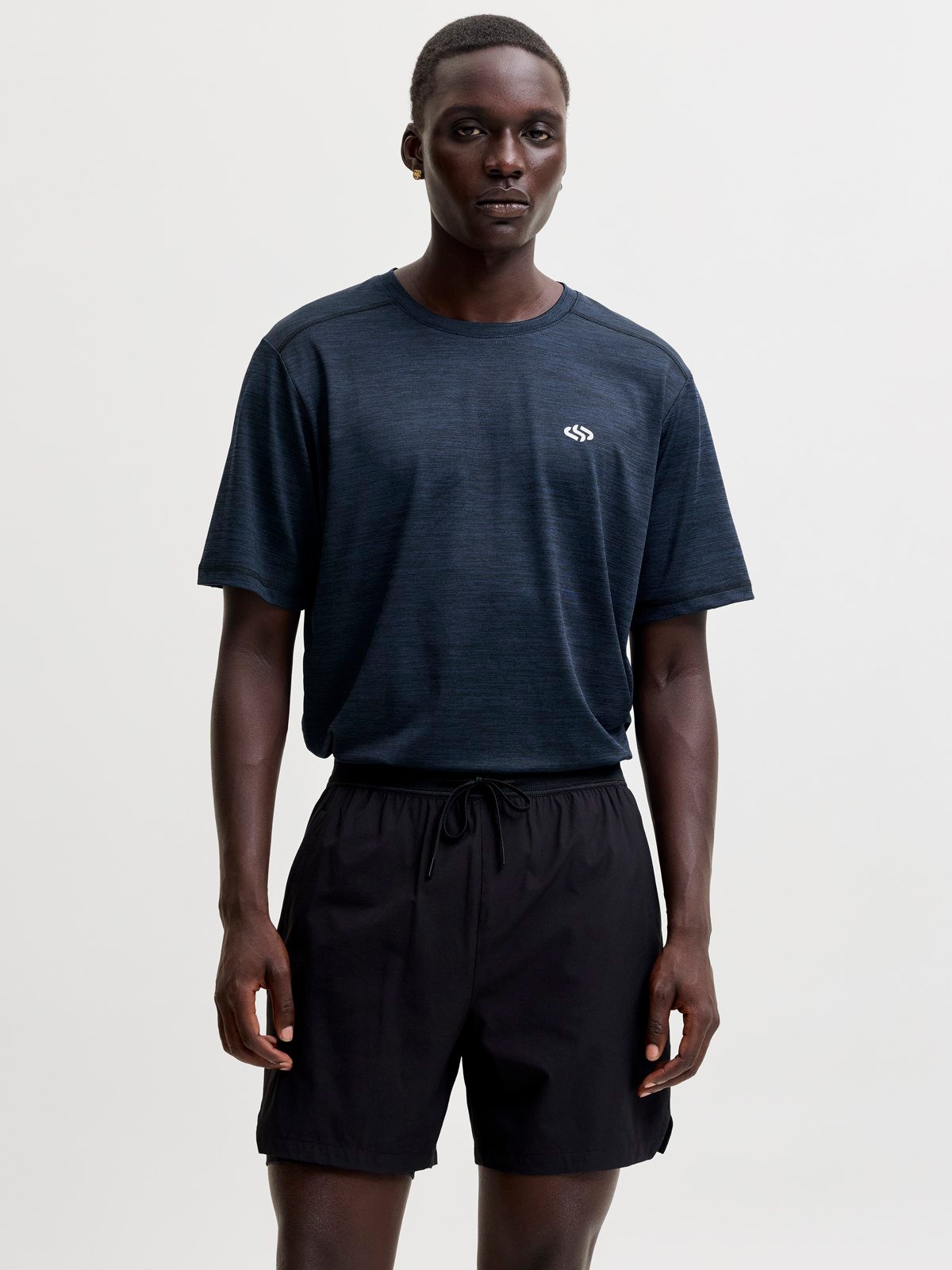 JJSFLUX MELANGE T-SHIRT Sky Captain