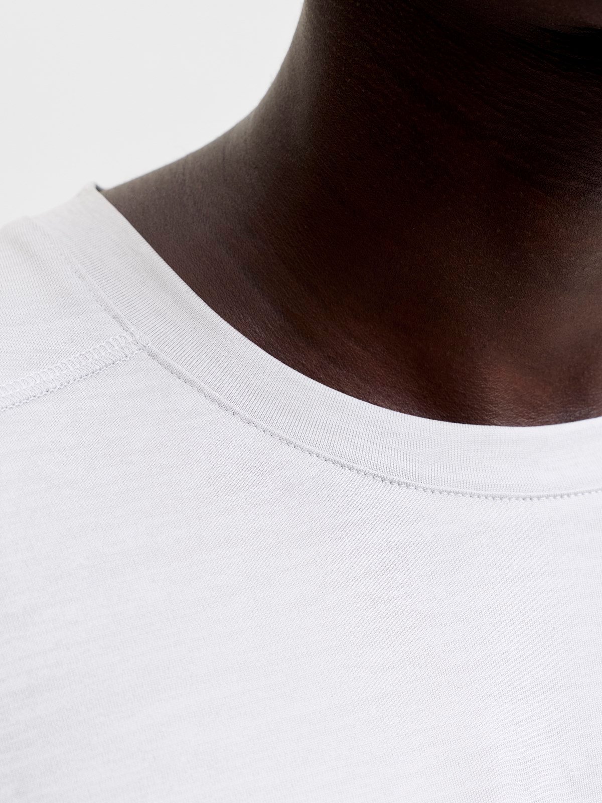 JJSFLUX MELANGE T-SHIRT White Melange