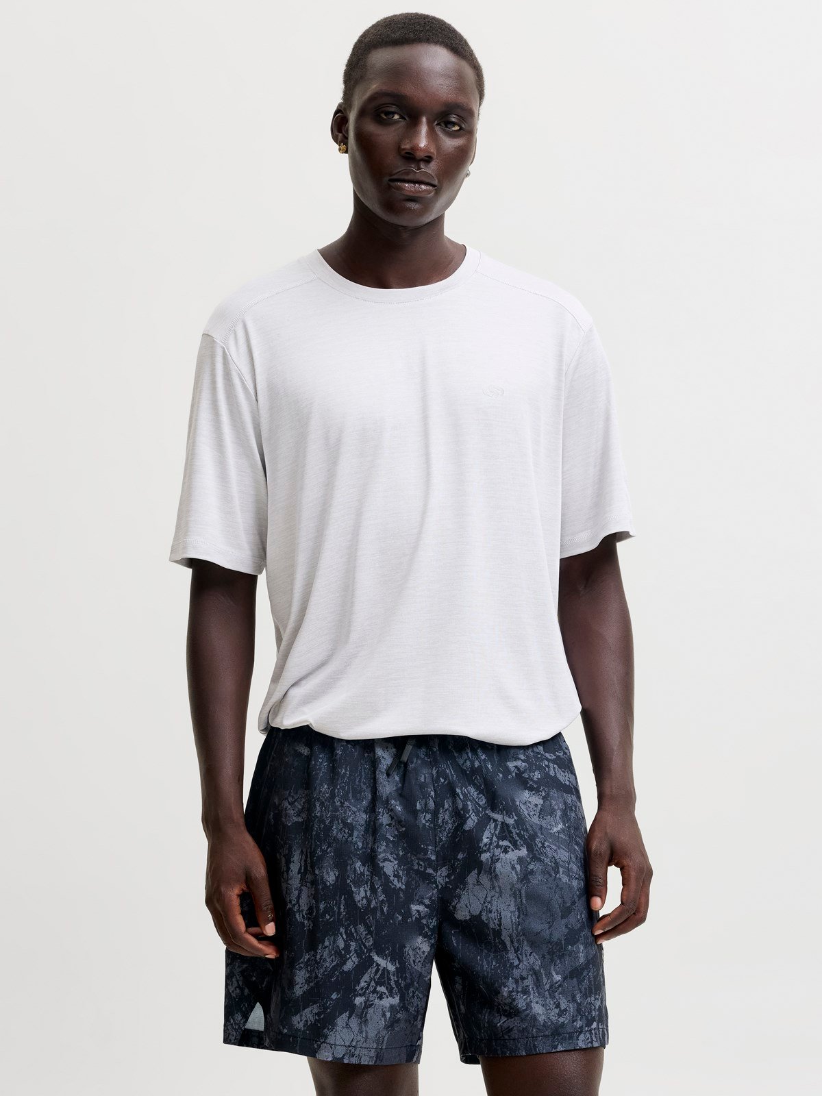 JJSFLUX MELANGE T-SHIRT White Melange