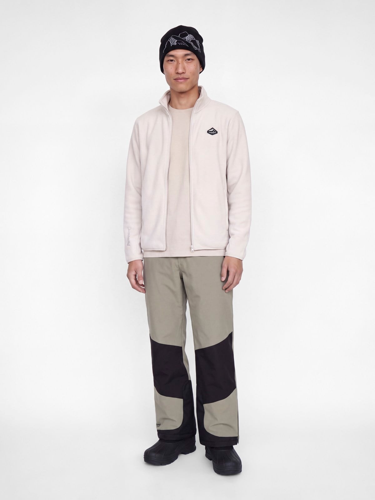 JJSTIGNES HIGH NECK FULL ZIP Moonbeam