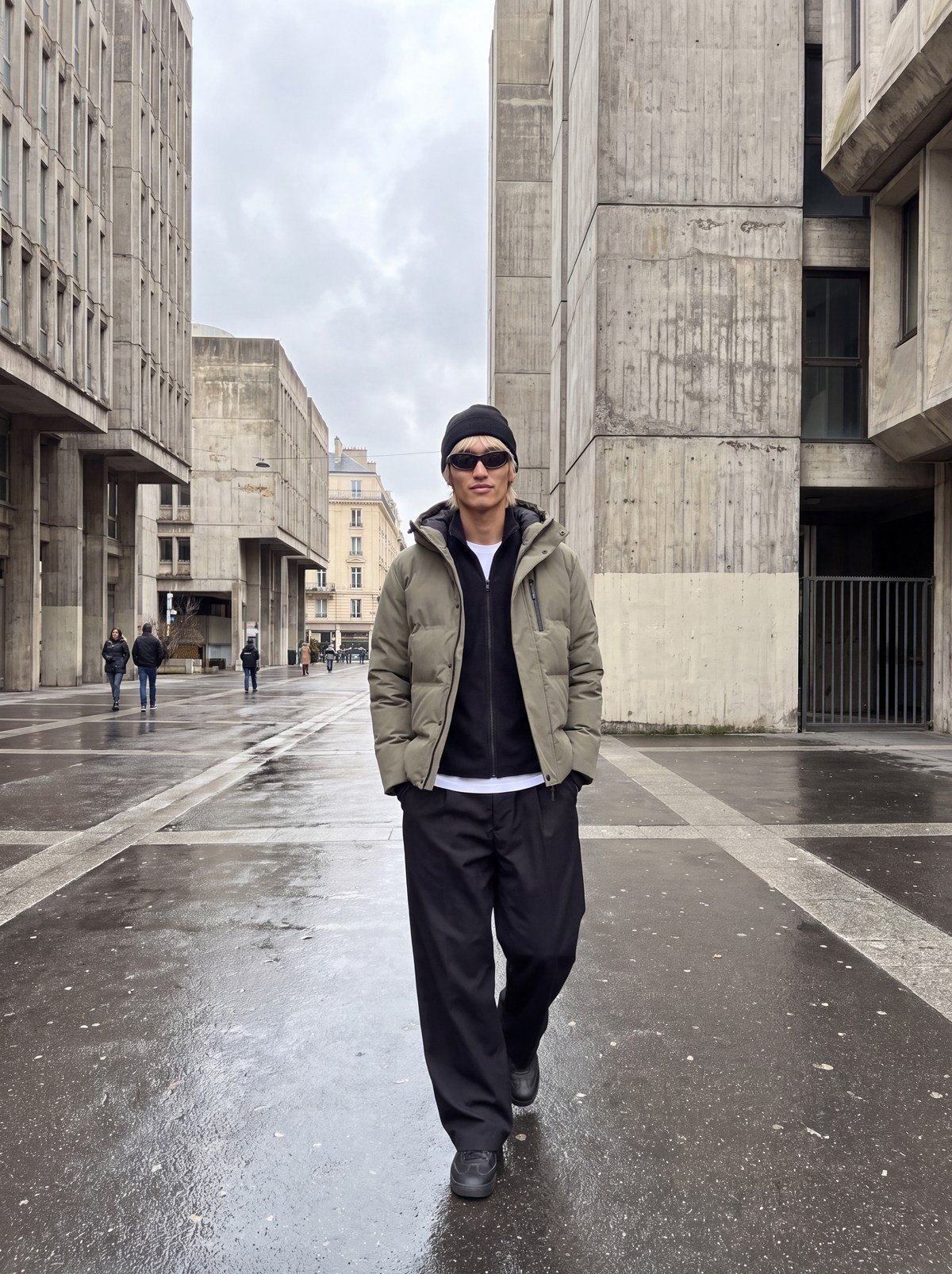 JJSTIGNES HIGH NECK FULL ZIP Black