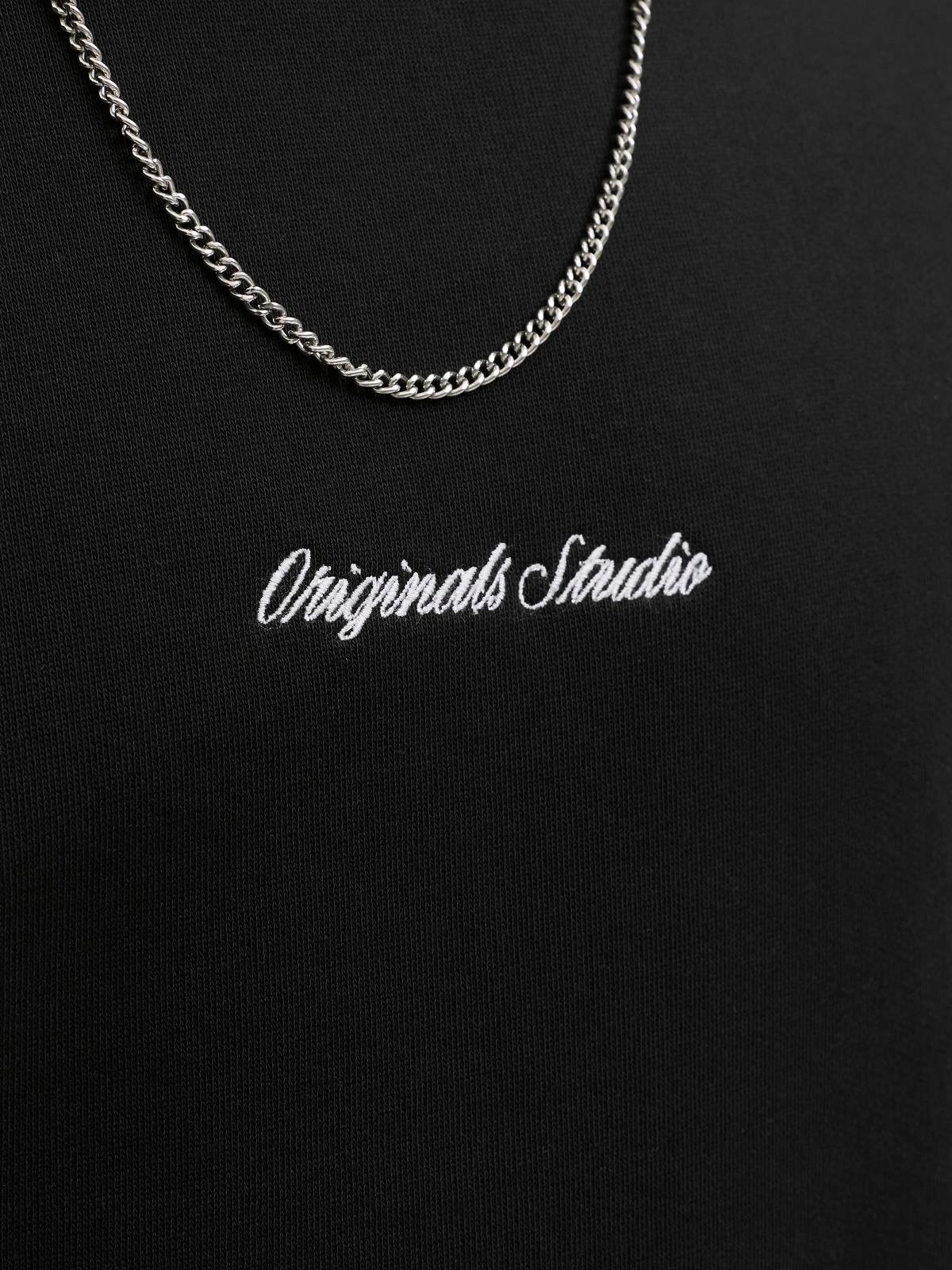 JORNORREBRO EMB SWEAT CREW NOOS Black