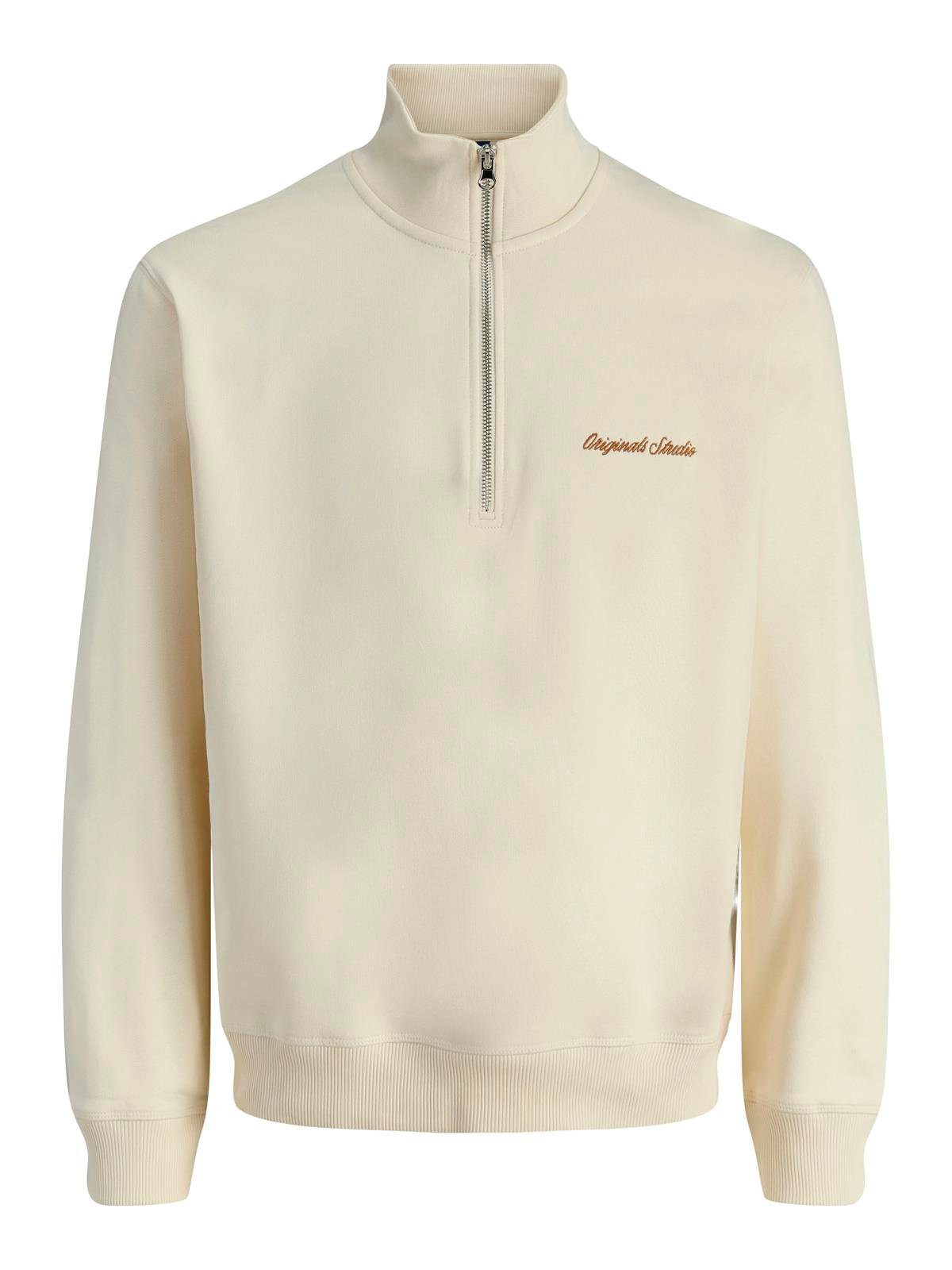 JORNORREBRO EMB SWEAT HIGH NECK NOOS Antique White