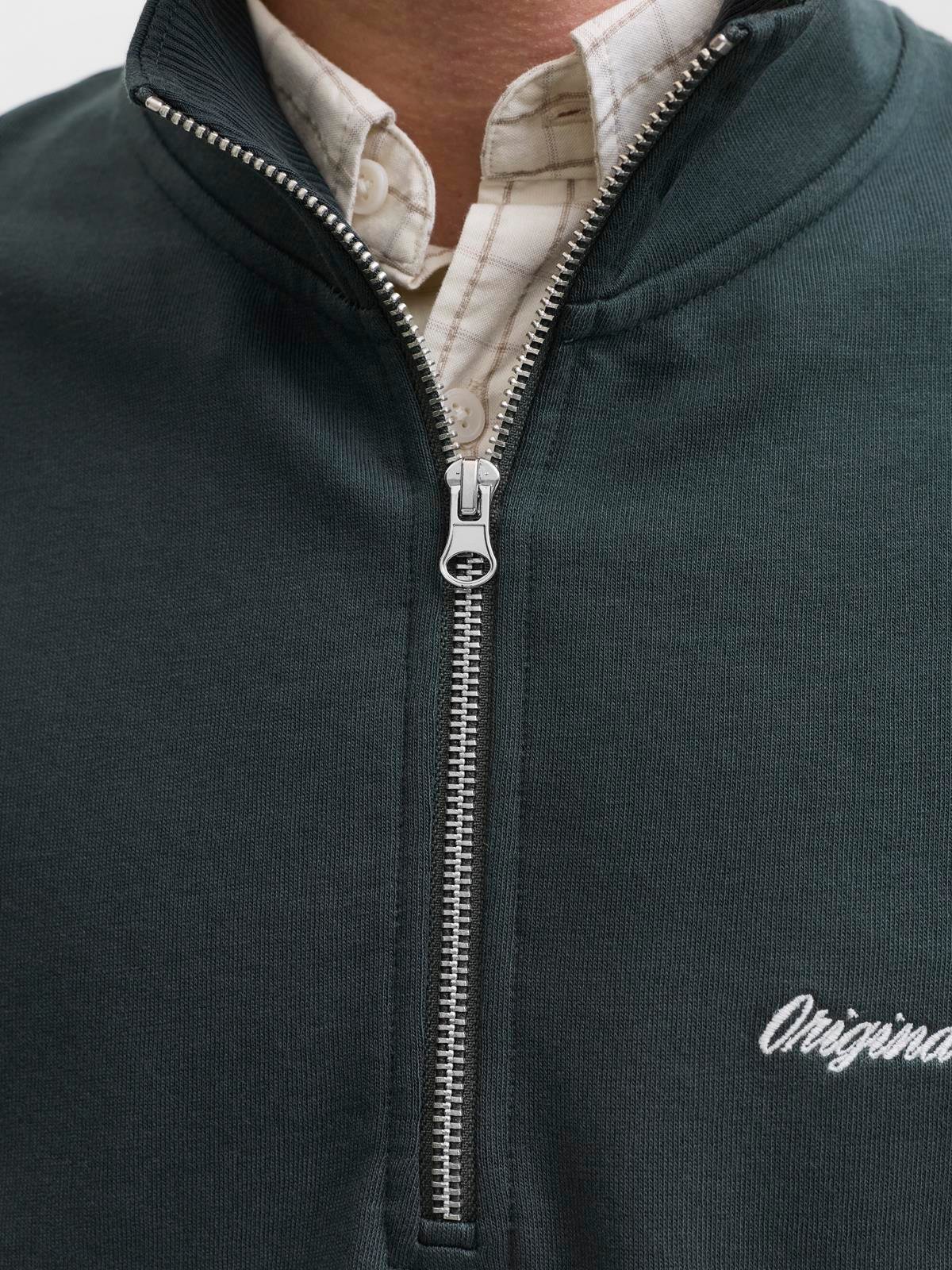 JORNORREBRO EMB SWEAT HIGH NECK NOOS Forest River