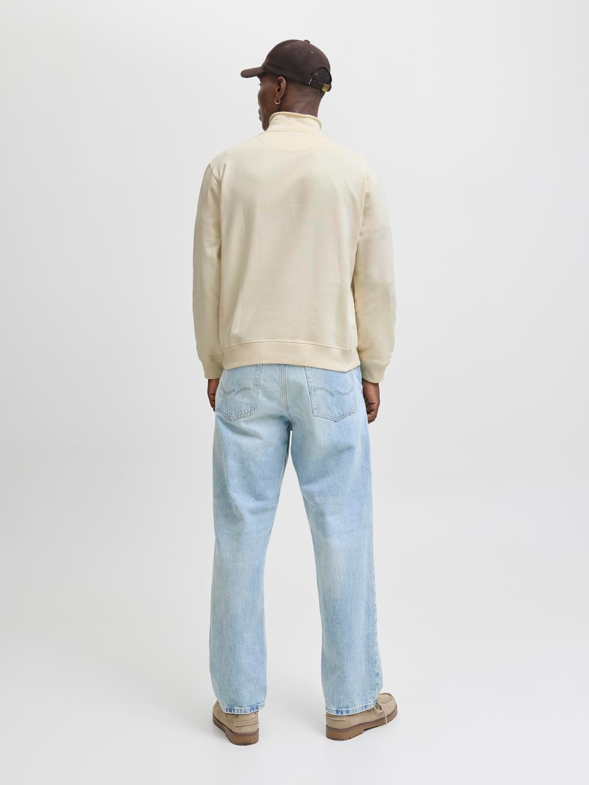 JORNORREBRO EMB SWEAT HIGH NECK NOOS Antique White