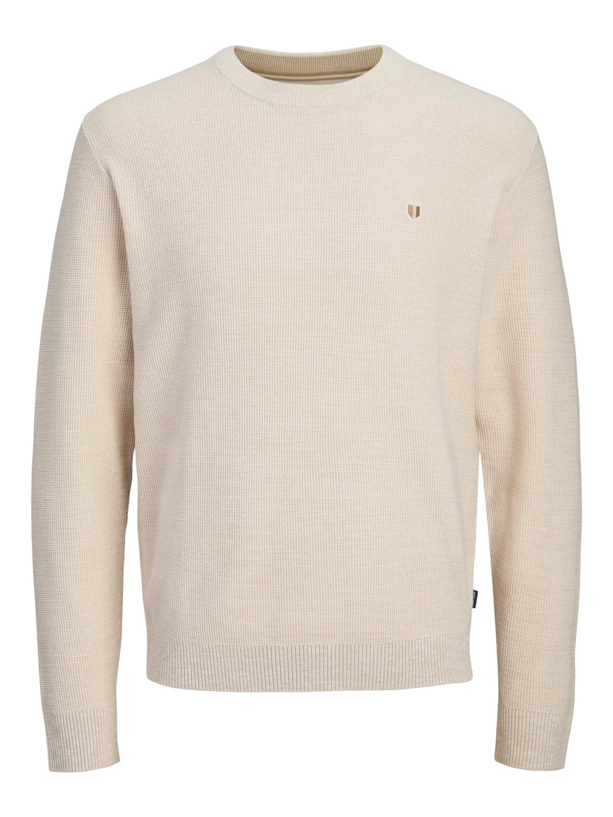 JPRBLUREX KNIT CREW NECK LN Whitecap Gray