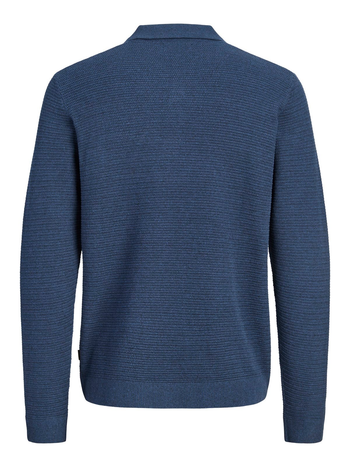 JPRBLURILEY KNIT POLO LS Blue