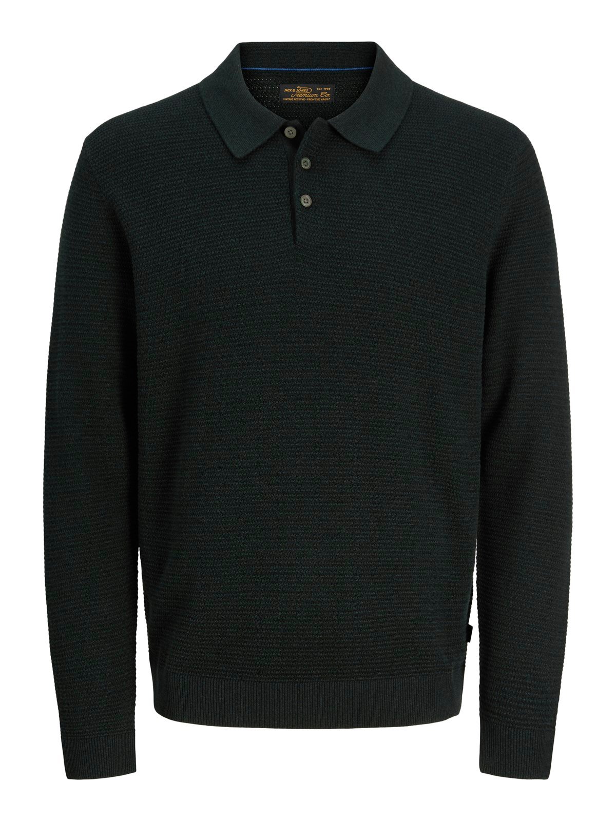 JPRBLURILEY KNIT POLO LS Scarab