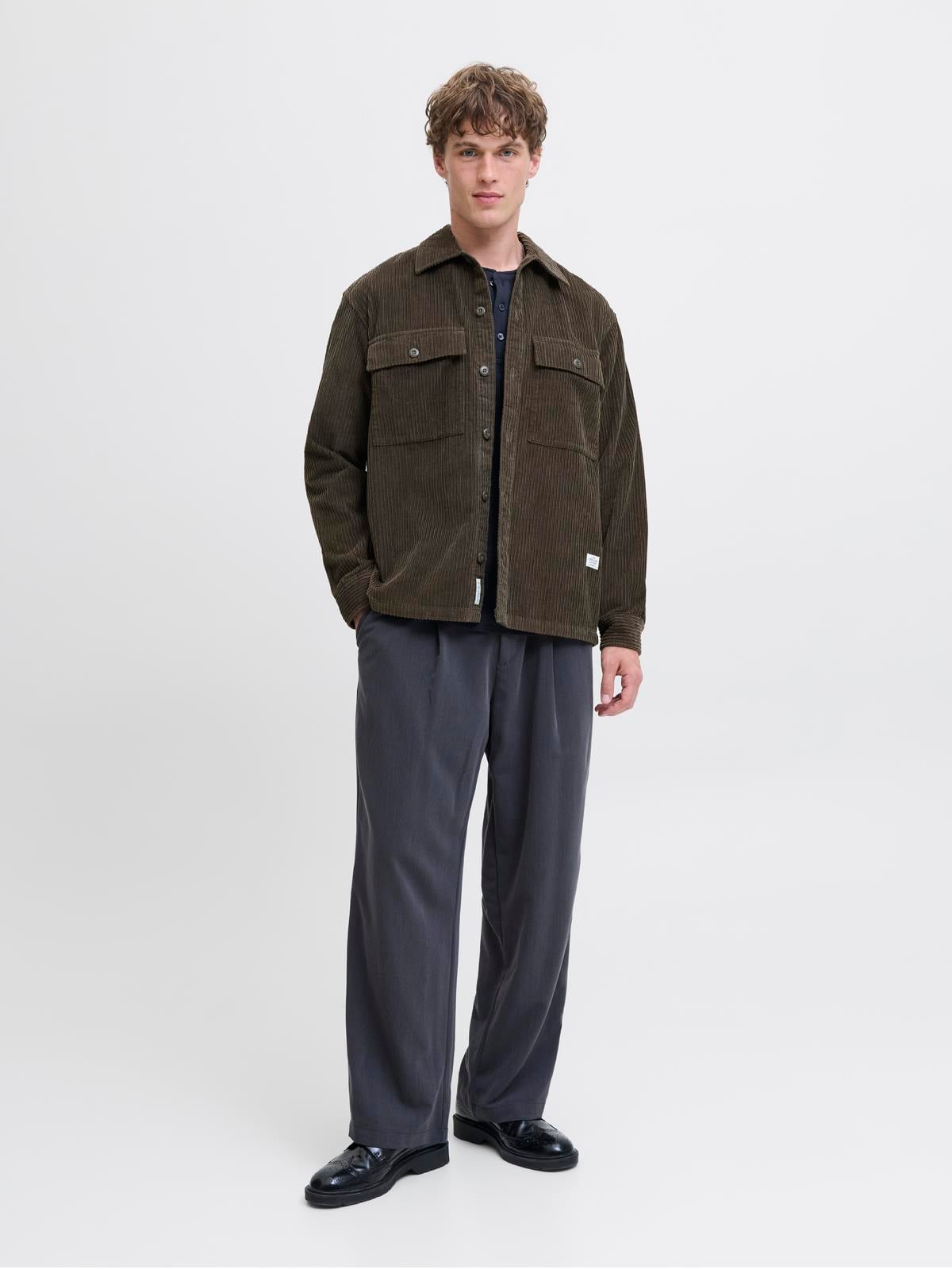 JPRBLUWILL CORDUROY L/S OVERSHIRT SN Olive