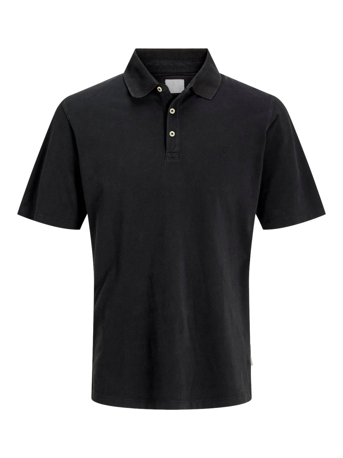 JPRBLUWILLIAM WASH SS POLO SN Black