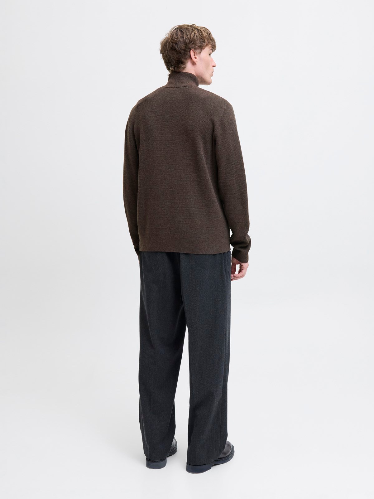 JPRMILANO STITCH KNIT HALF ZIP SN Delicioso