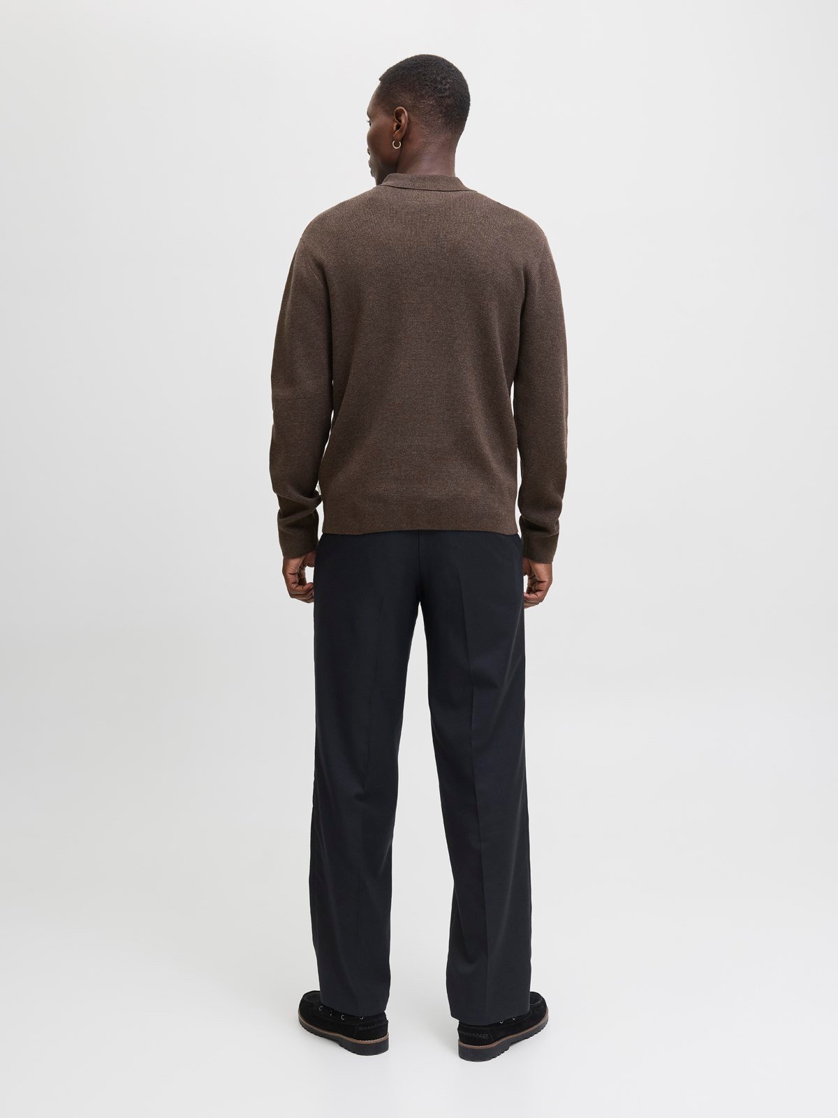 JPRMILANO STITCH KNIT ZIP POLO SN Delicioso