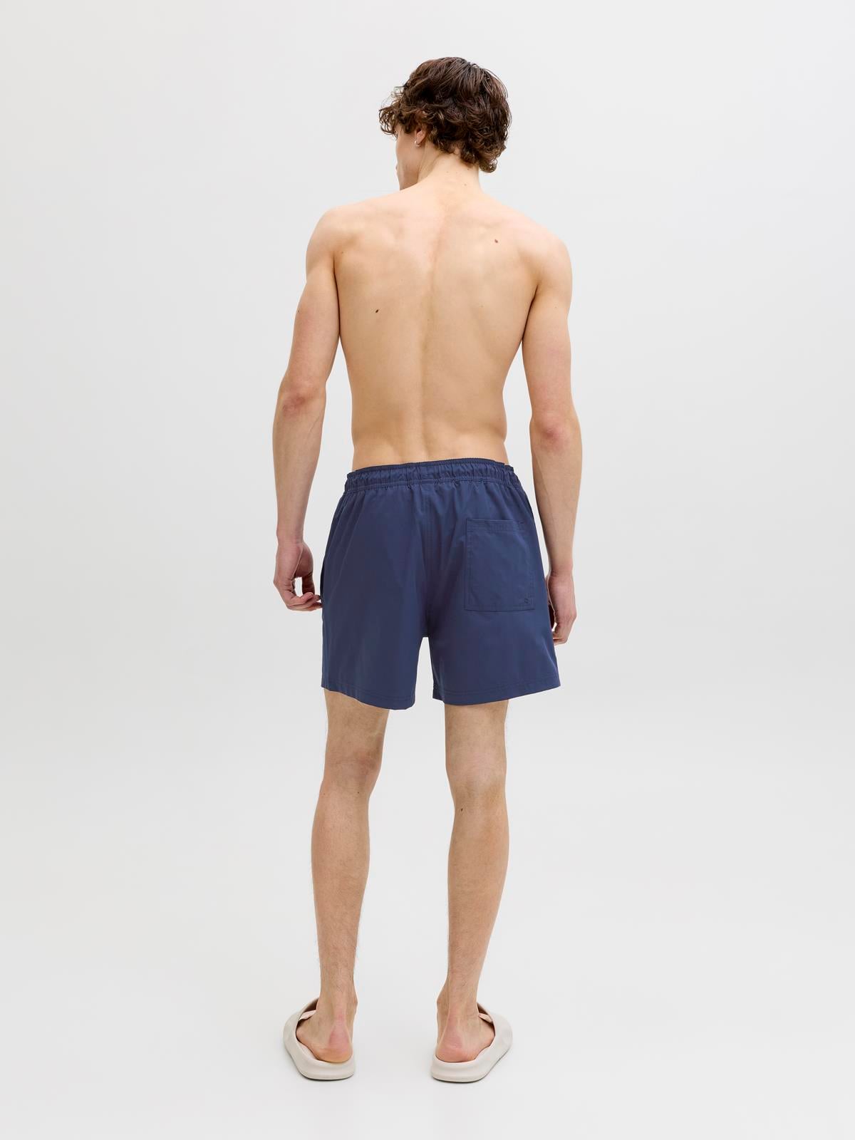 JPSTMAUI TROPIC SOLID SWIM SHORTS REG SN Navy Blazer