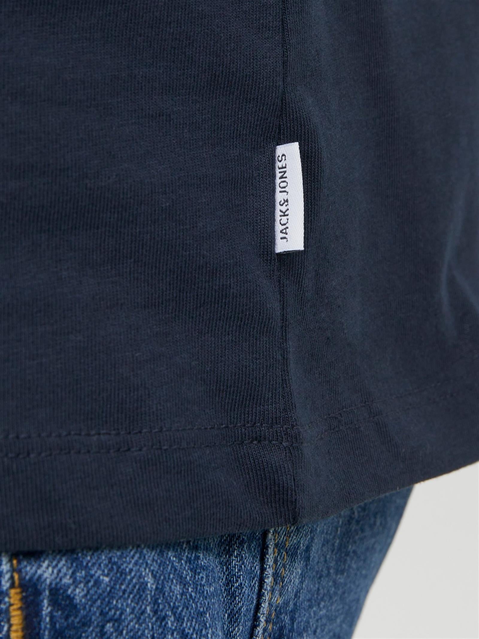 JJEORGANIC BASIC TEE SS O-NECK NOOS Navy