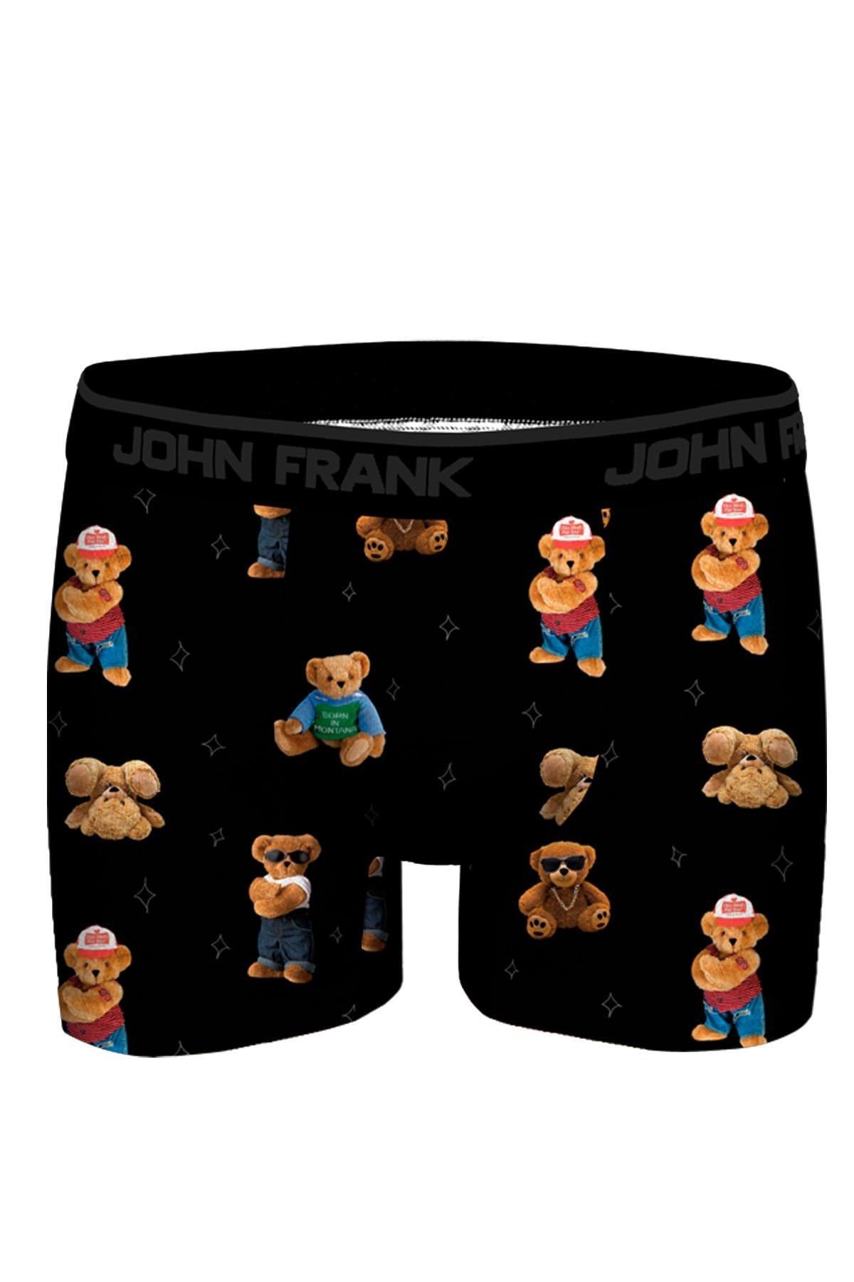 JOHN FRANK DİJİTAL BASKILI MODAL BOXER White
