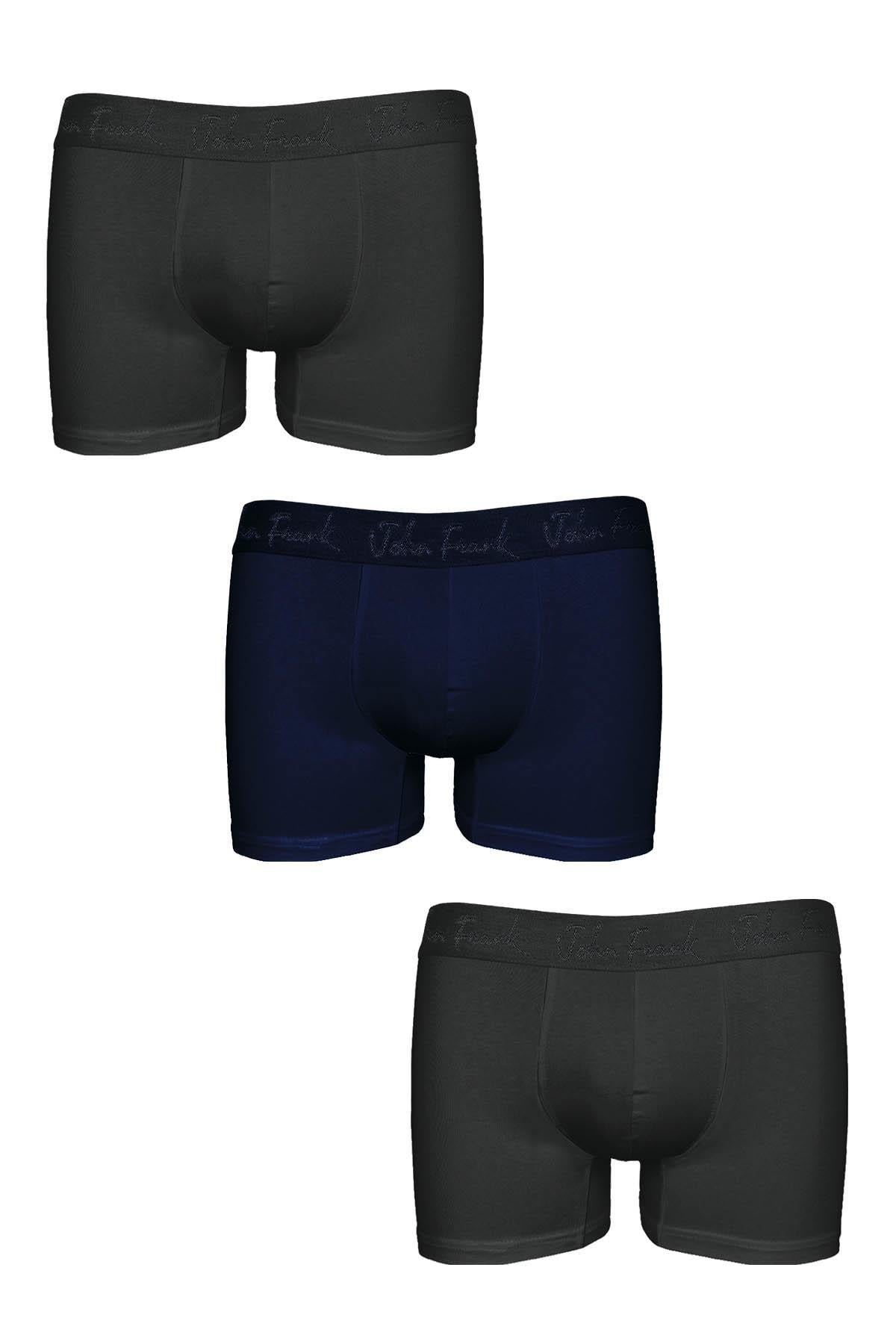 JOHN FRANK ÜÇLÜ MODAL BOXER White