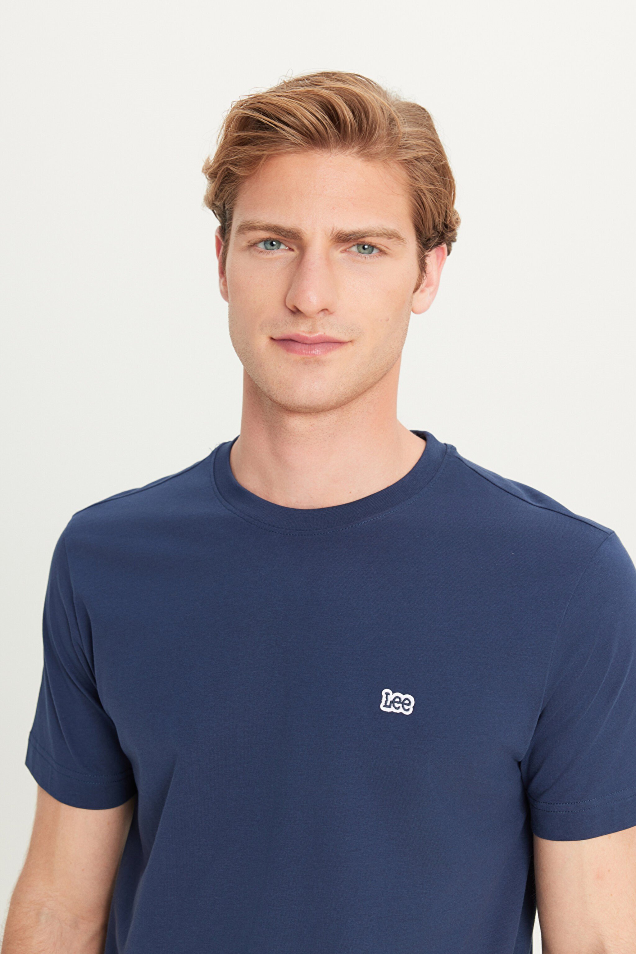 Bisiklet Yaka T-shirt Navy
