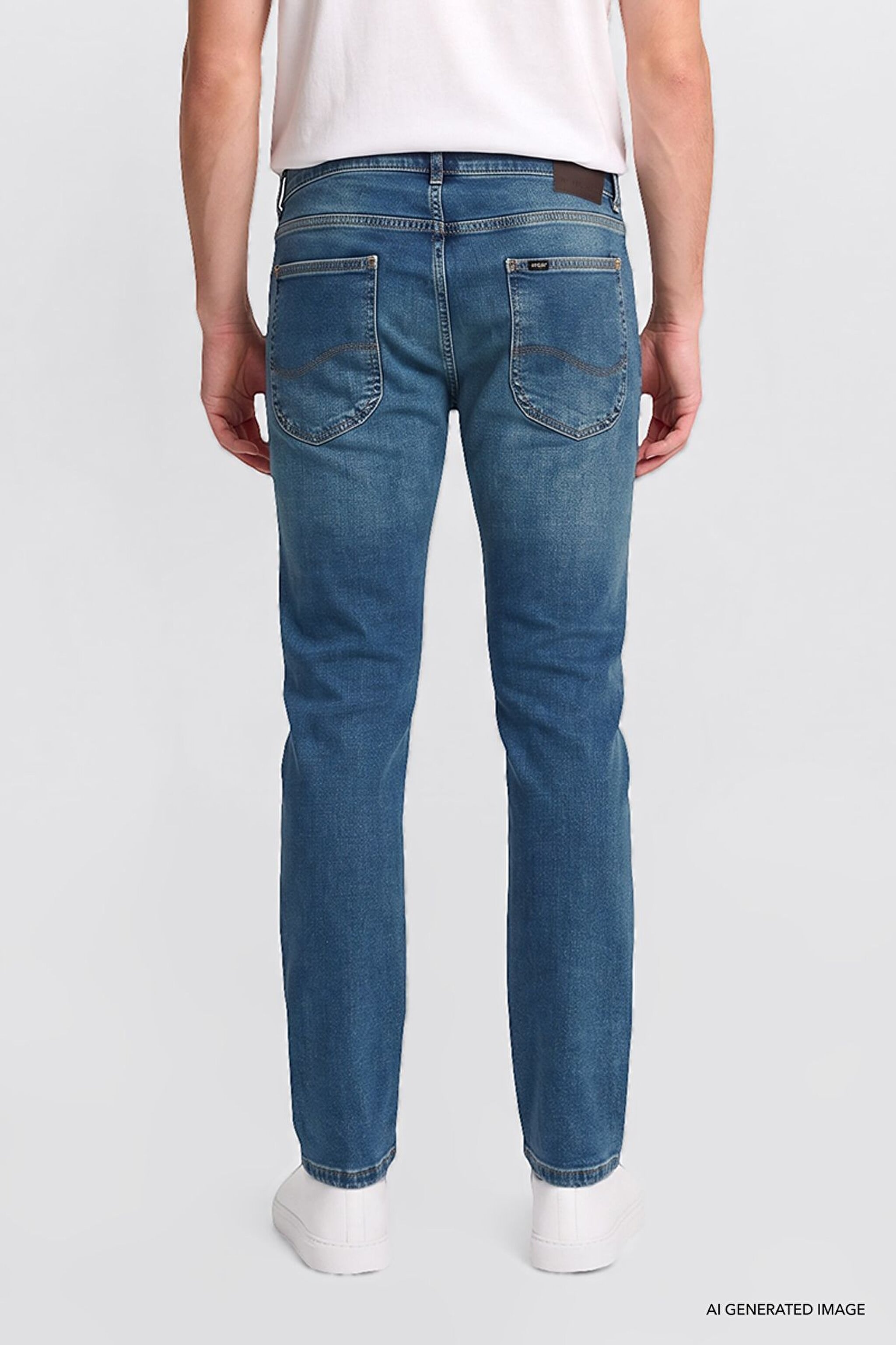 Luke Denim Pantolon MidBlue