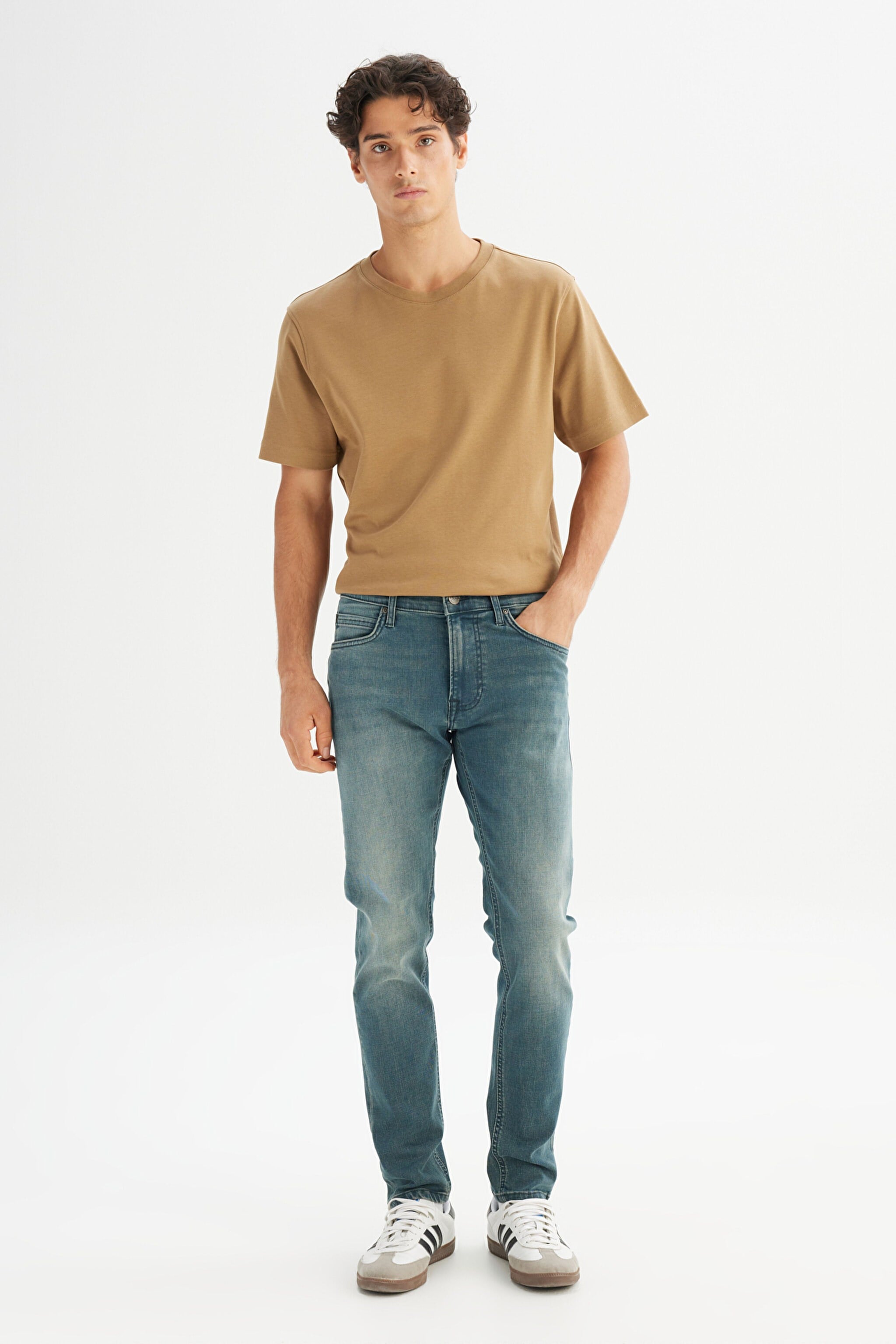 Luke Denim Pantolon Stone