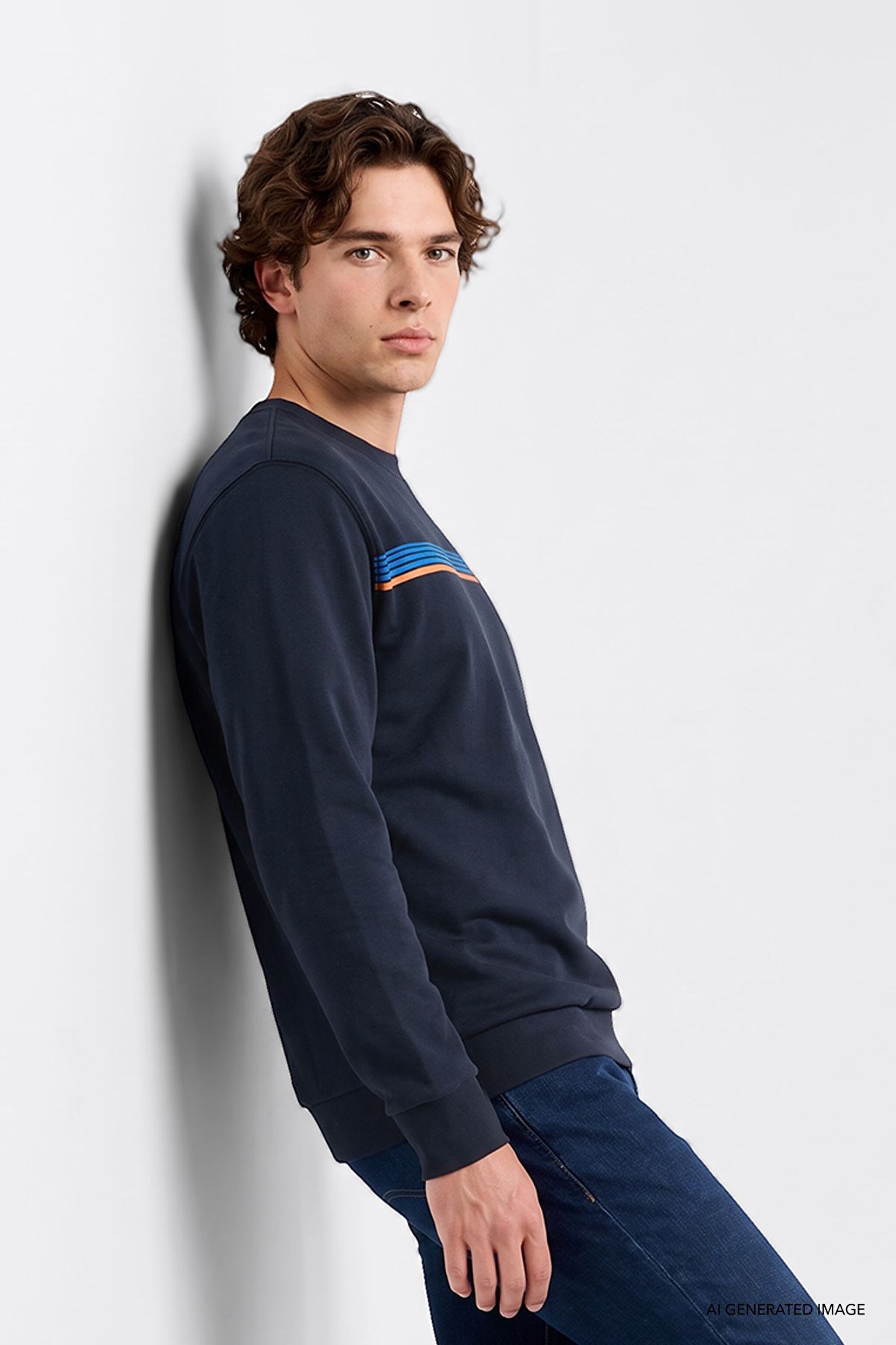 Small Logo Sweatshirt Navy
