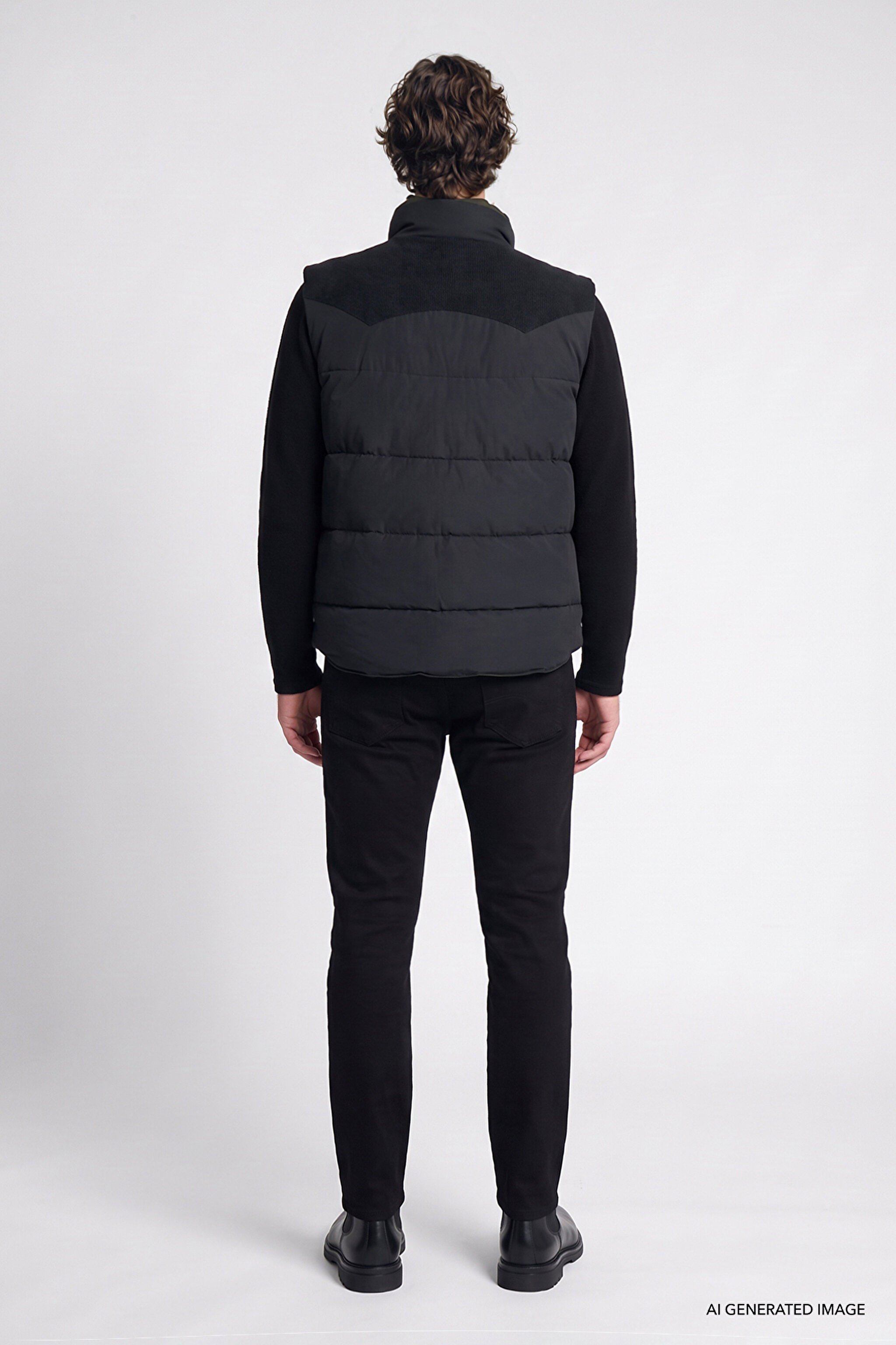 Western Puffer Yelek Black